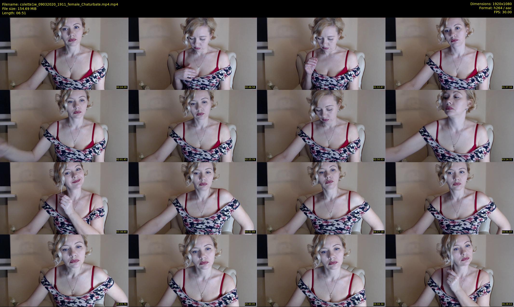 colette1w — 7 minute Chaturbate female cam show recording, 1080p, Mar 9, 2020