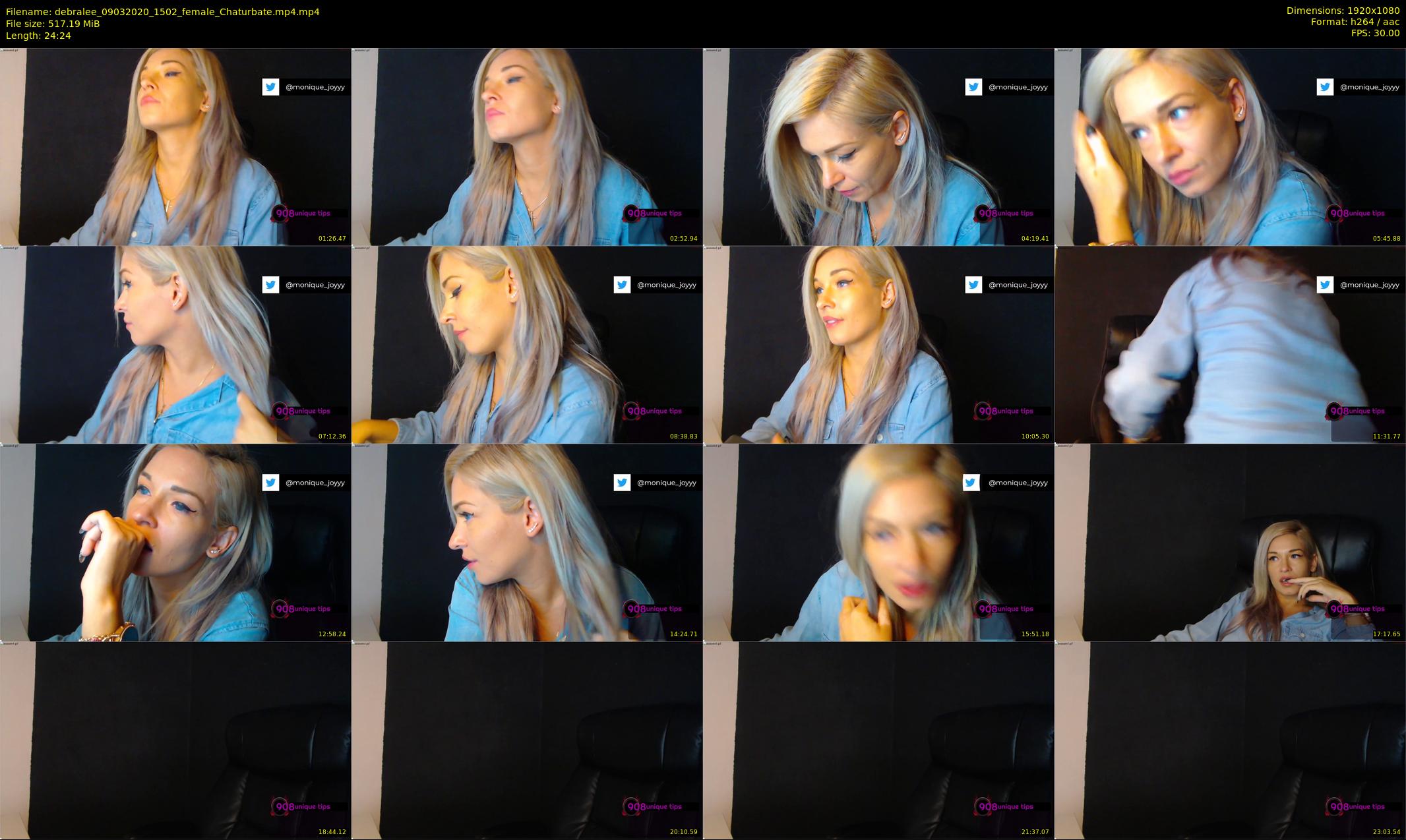 debralee — 25 minute Chaturbate female cam show recording, 1080p, Mar 9, 2020