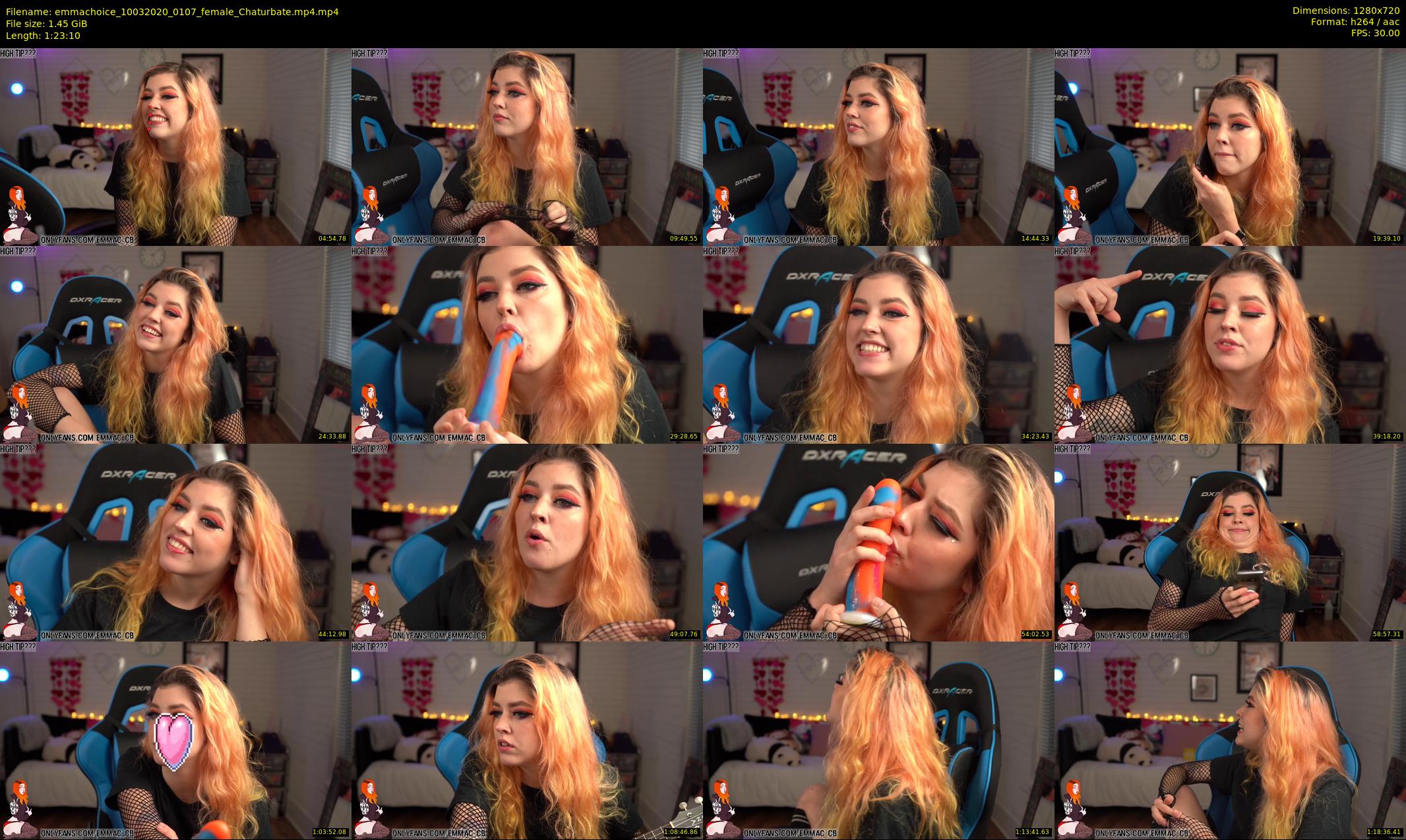emmachoice — 84 minute Chaturbate female cam show recording, 720p, Mar 10, 2020