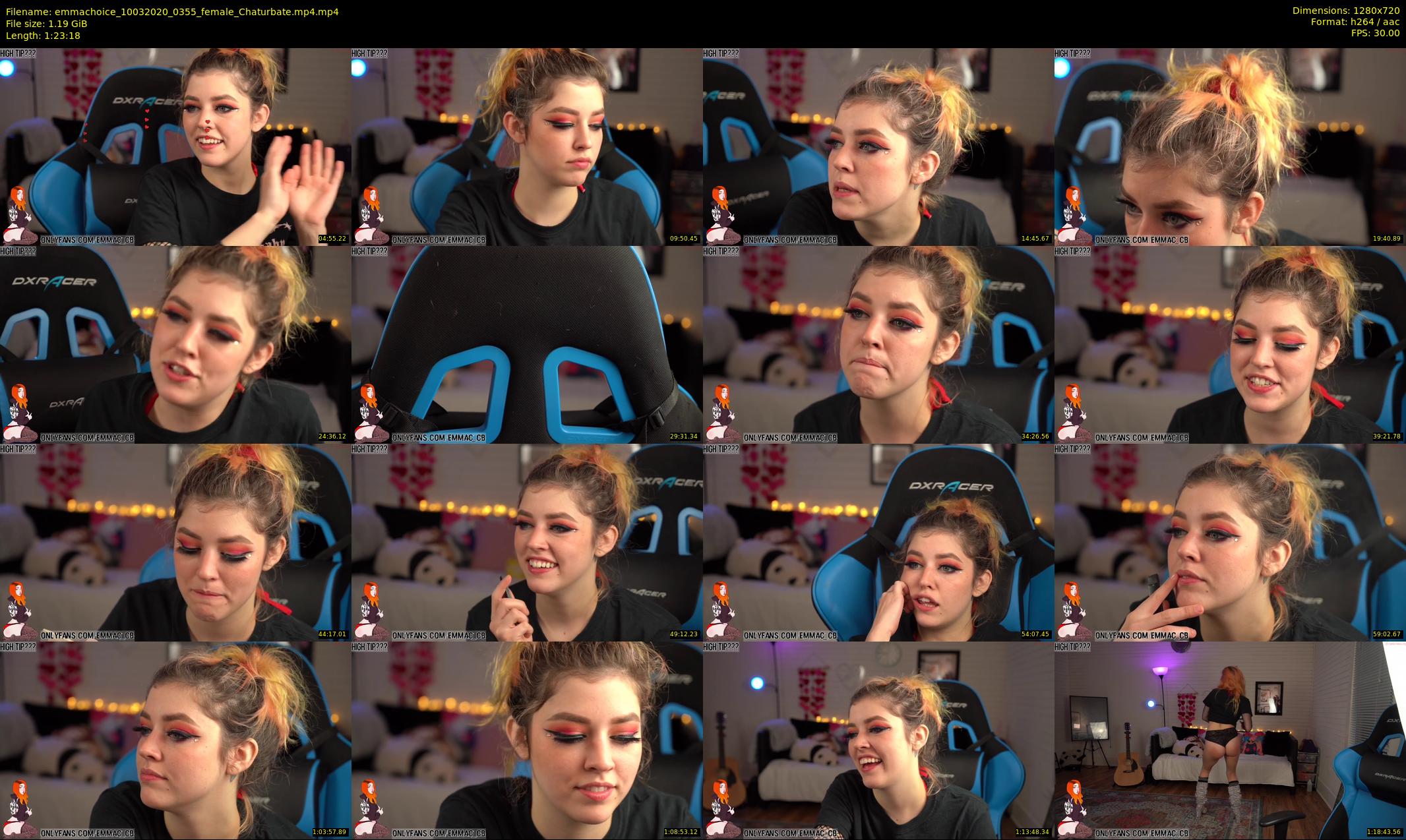 emmachoice — 84 minute Chaturbate female cam show recording, 720p, Mar 10, 2020