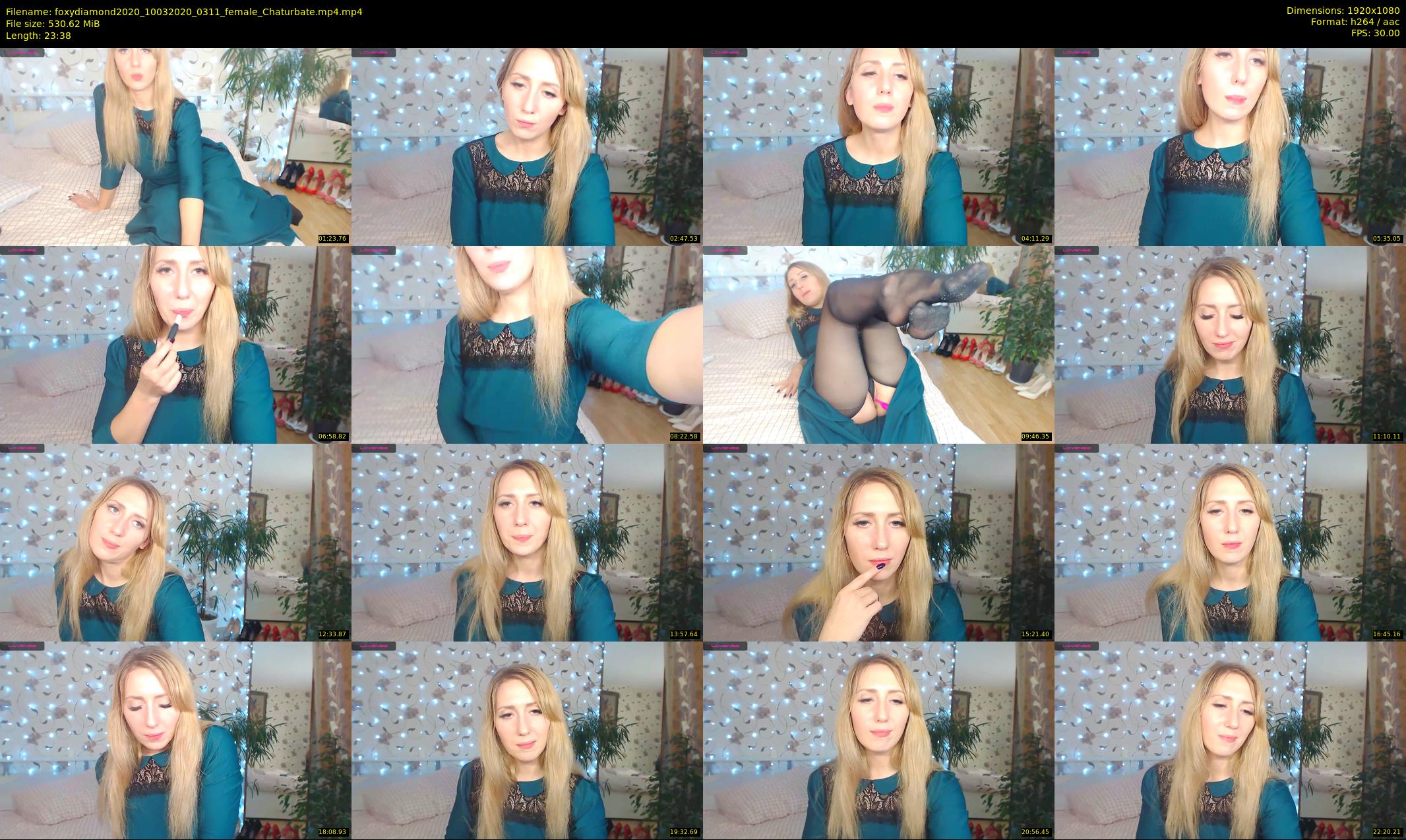 foxydiamond2020 — 24 minute Chaturbate female cam show recording, 1080p, Mar 10, 2020