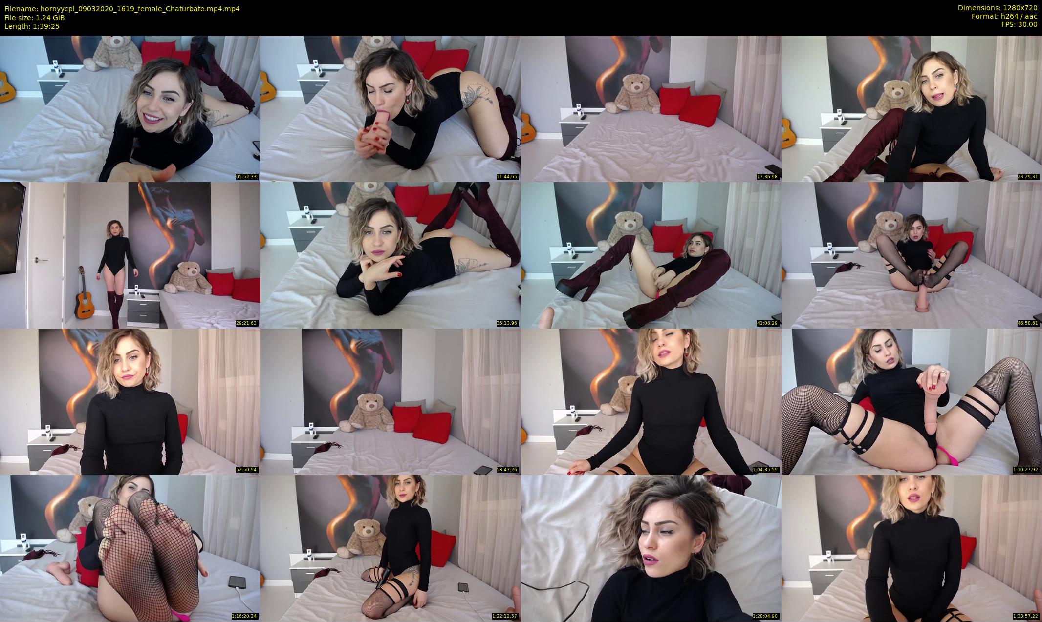 hornyycpl — 100 minute Chaturbate couple cam show recording, 720p, Mar 9, 2020