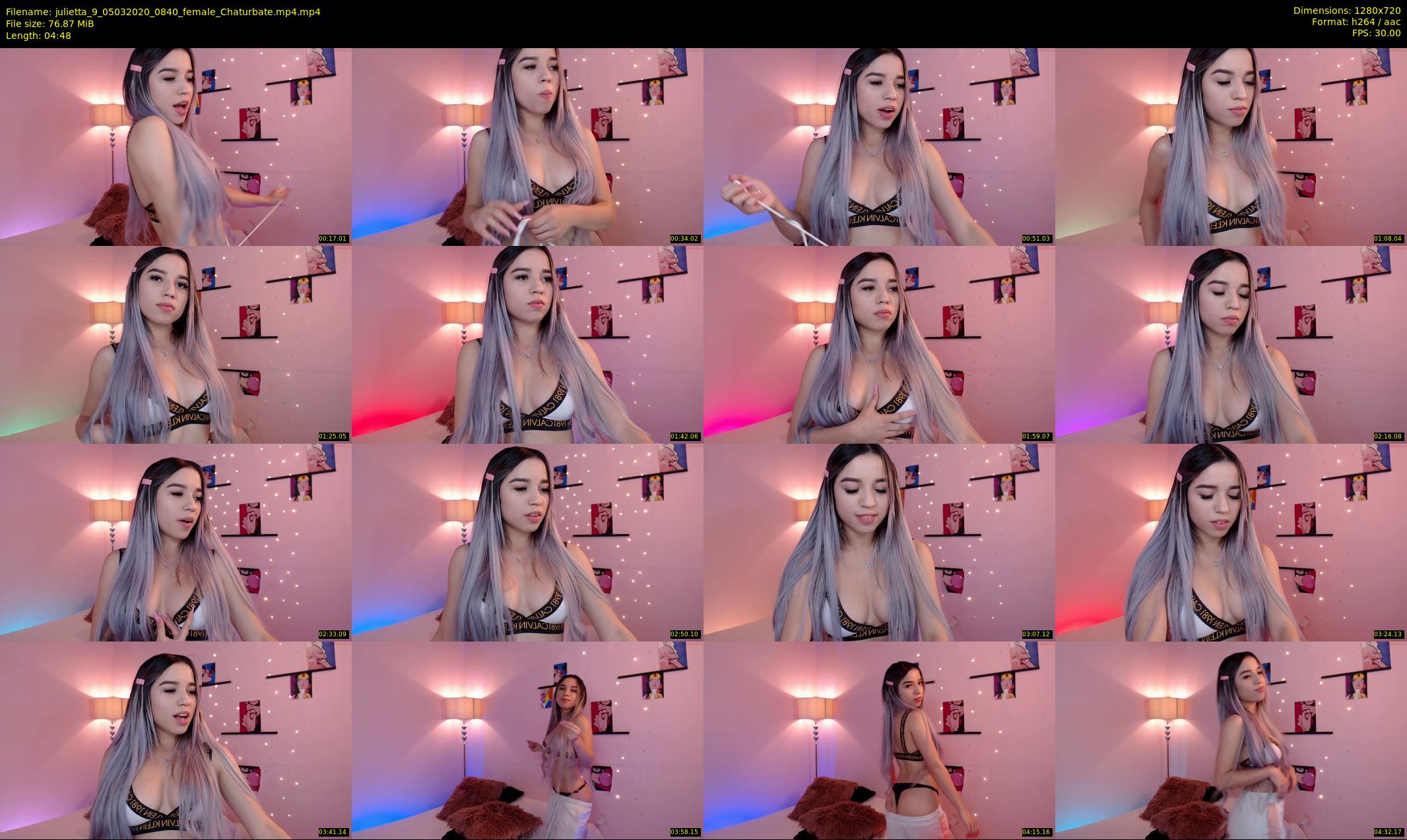 julietta_9 — 5 minute Chaturbate female cam show recording, 720p, Mar 5, 2020