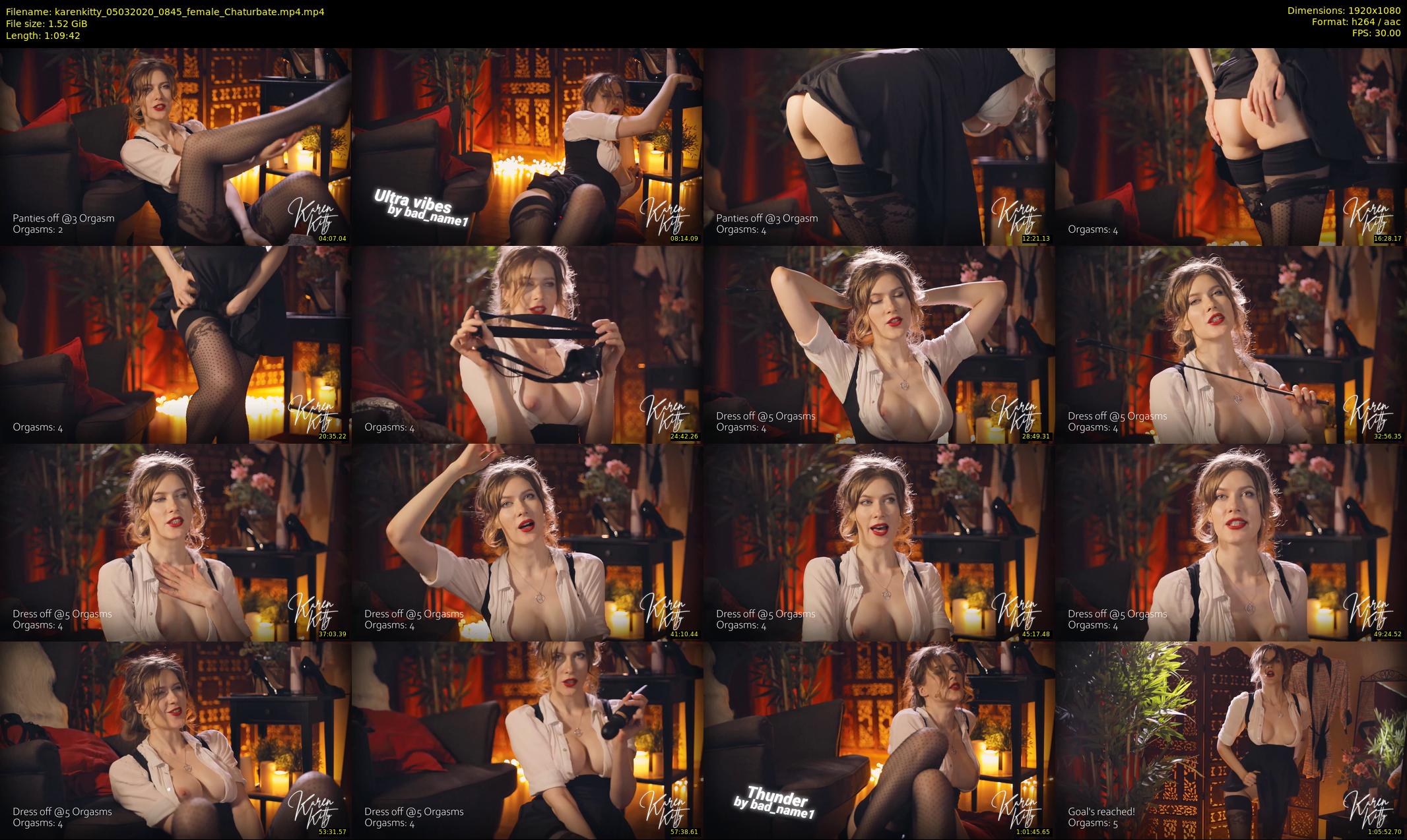 karenkitty — 70 minute Chaturbate female cam show recording, 1080p, Mar 5, 2020