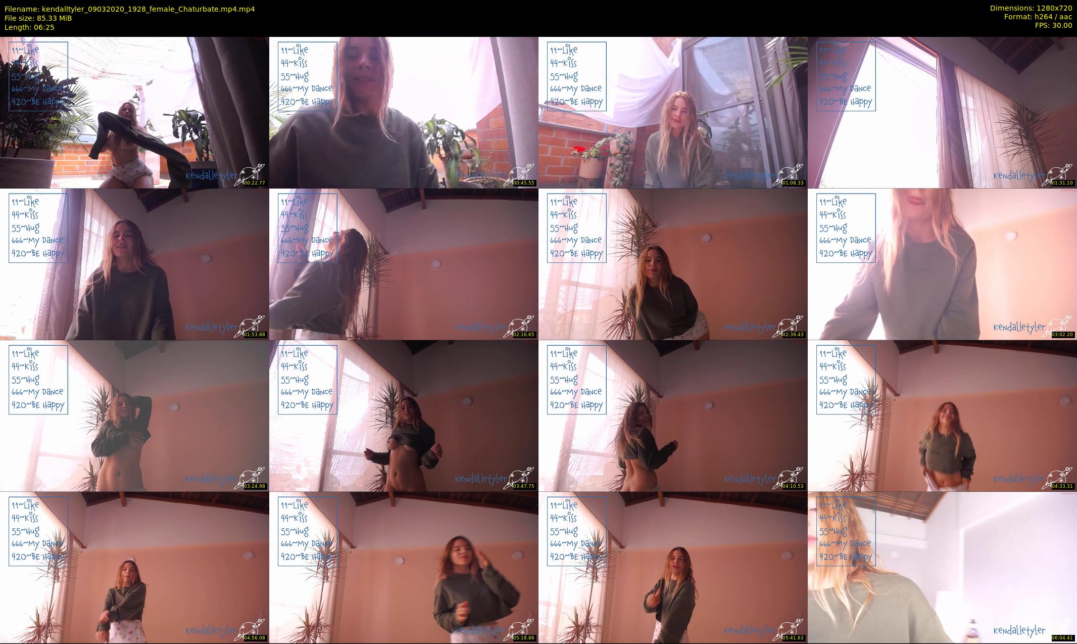 kendalltyler — 7 minute Chaturbate female cam show recording, 720p, Mar 9, 2020