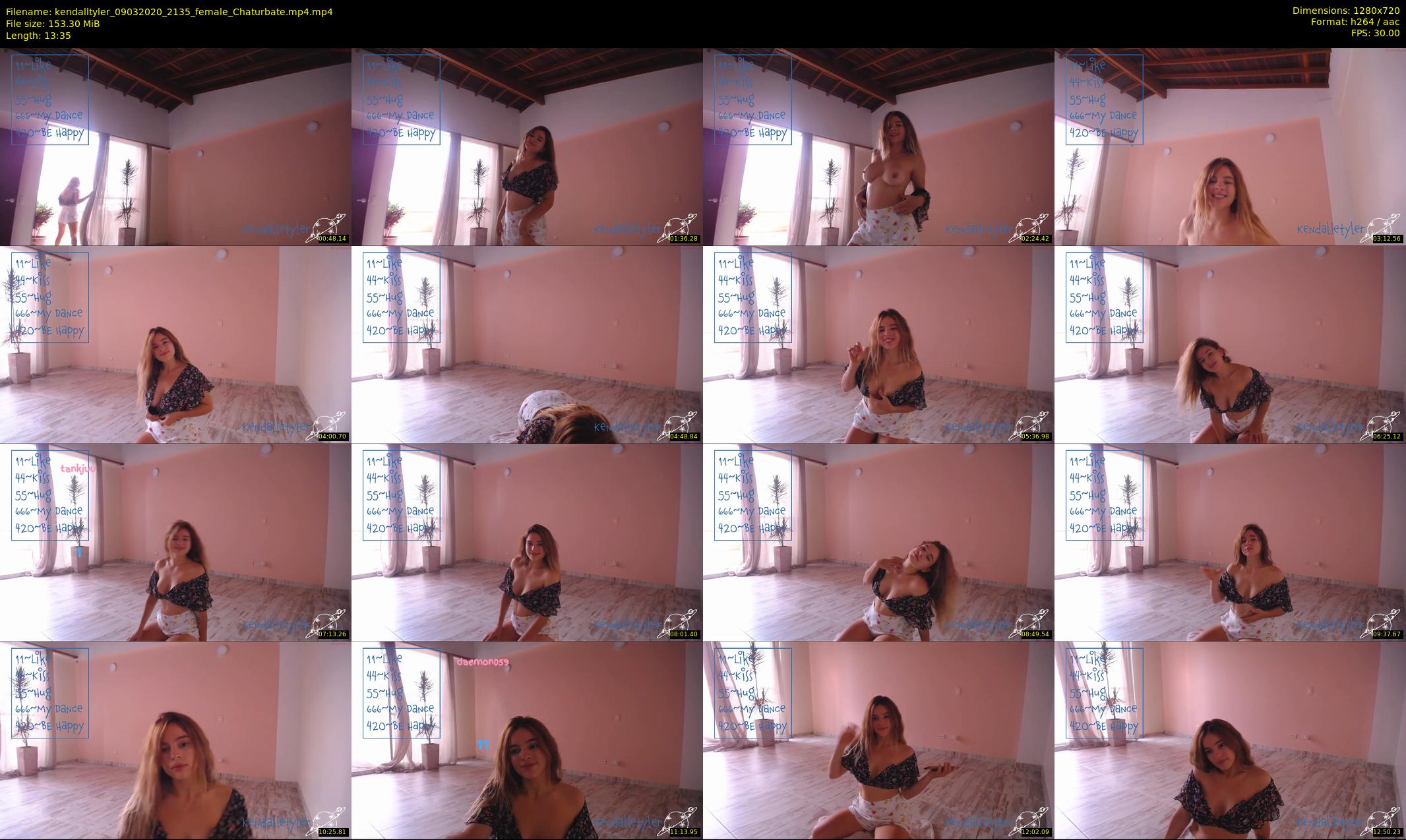 kendalltyler — 14 minute Chaturbate female cam show recording, 720p, Mar 9, 2020