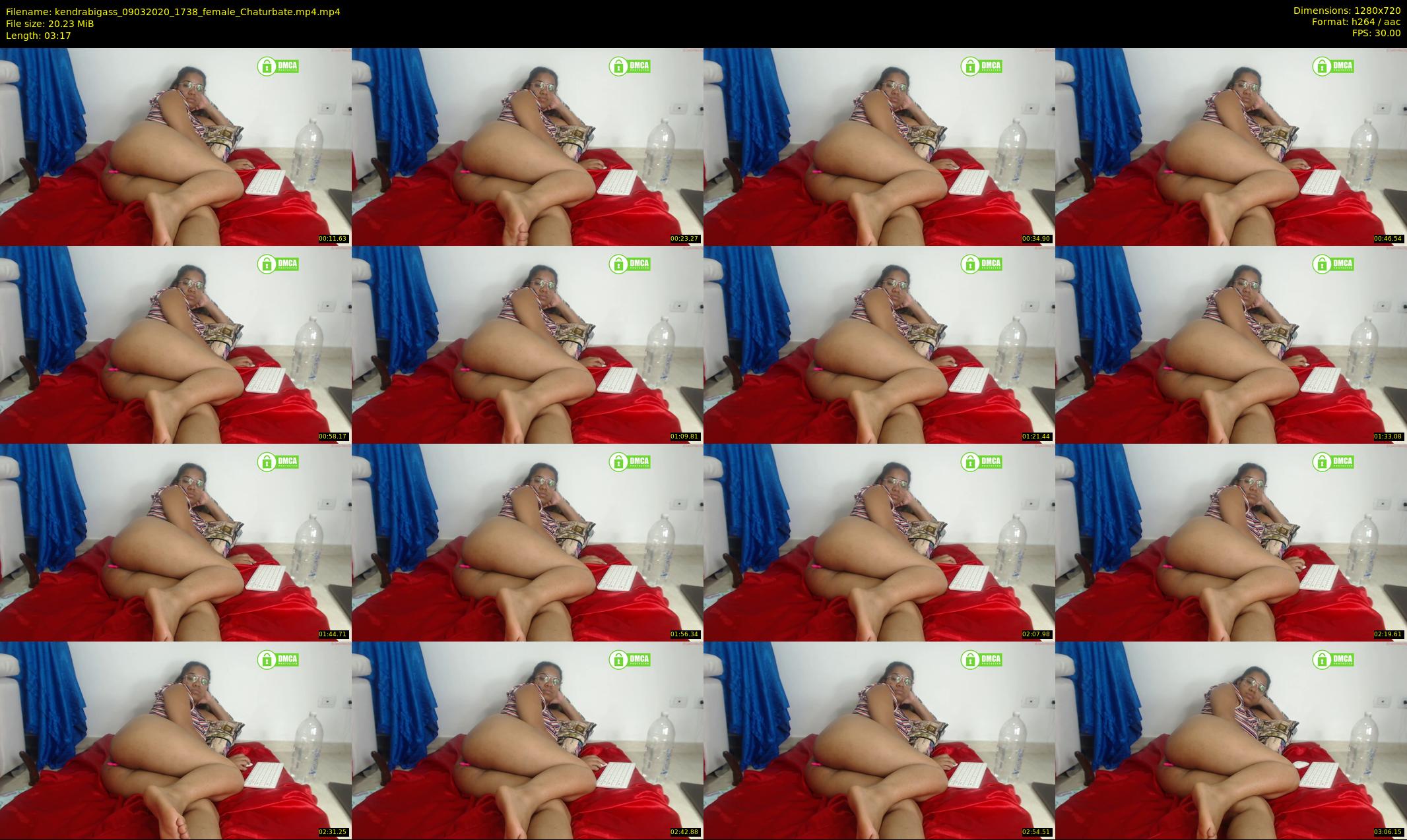 kendrabigass — 4 minute Chaturbate female cam show recording, 720p, Mar 9, 2020