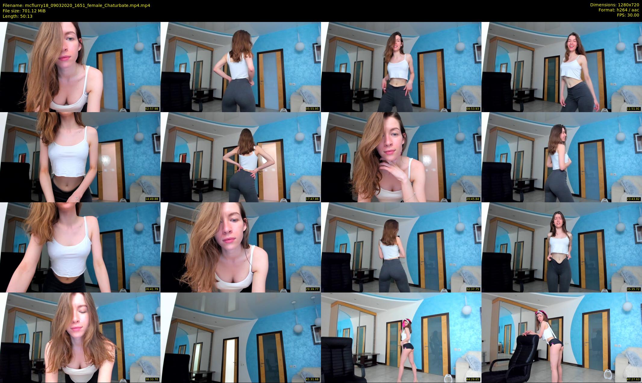 mcflurry18 — 51 minute Chaturbate female cam show recording, 720p, Mar 9, 2020