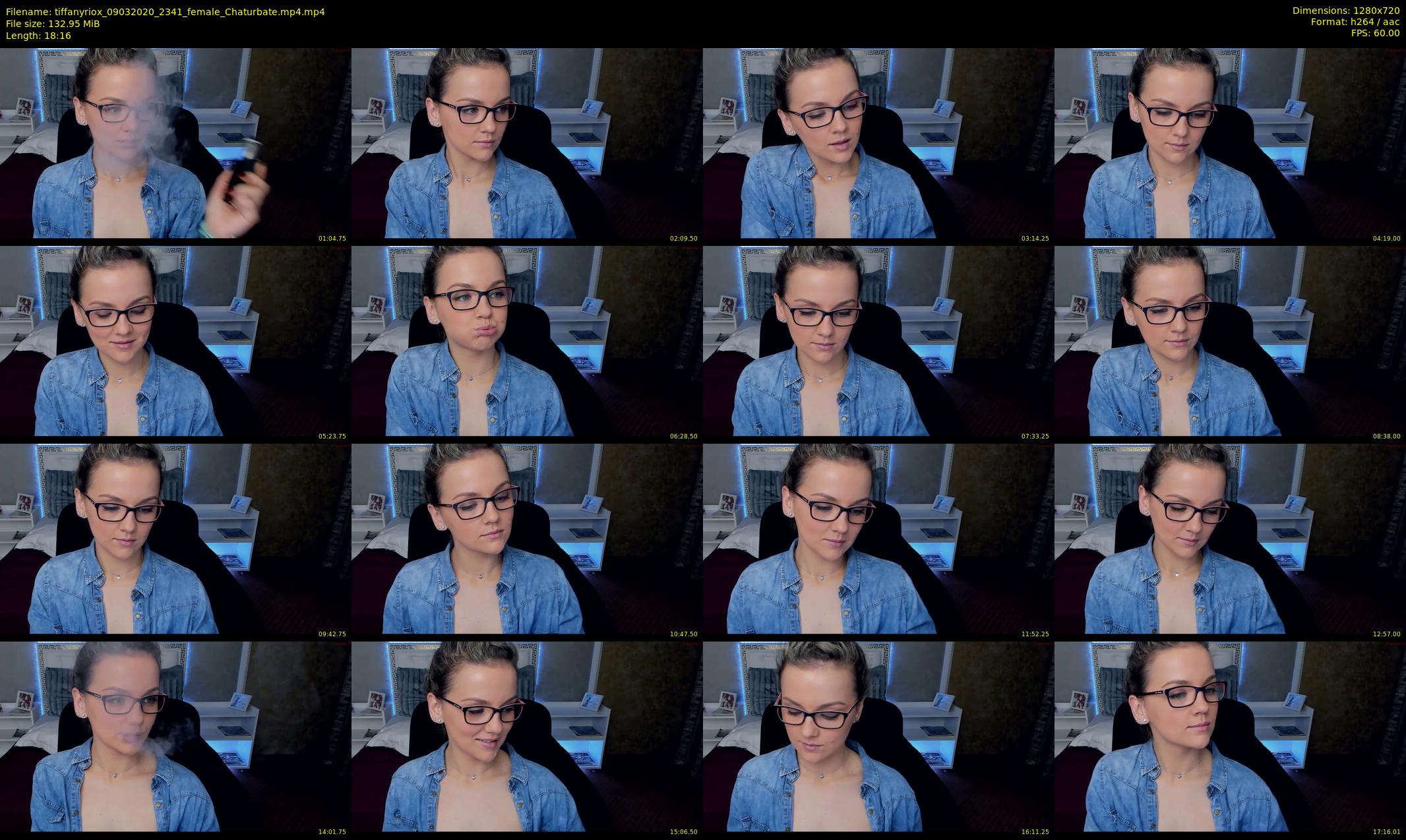 tiffanyriox — 19 minute Chaturbate female cam show recording, 720p, Mar 9, 2020