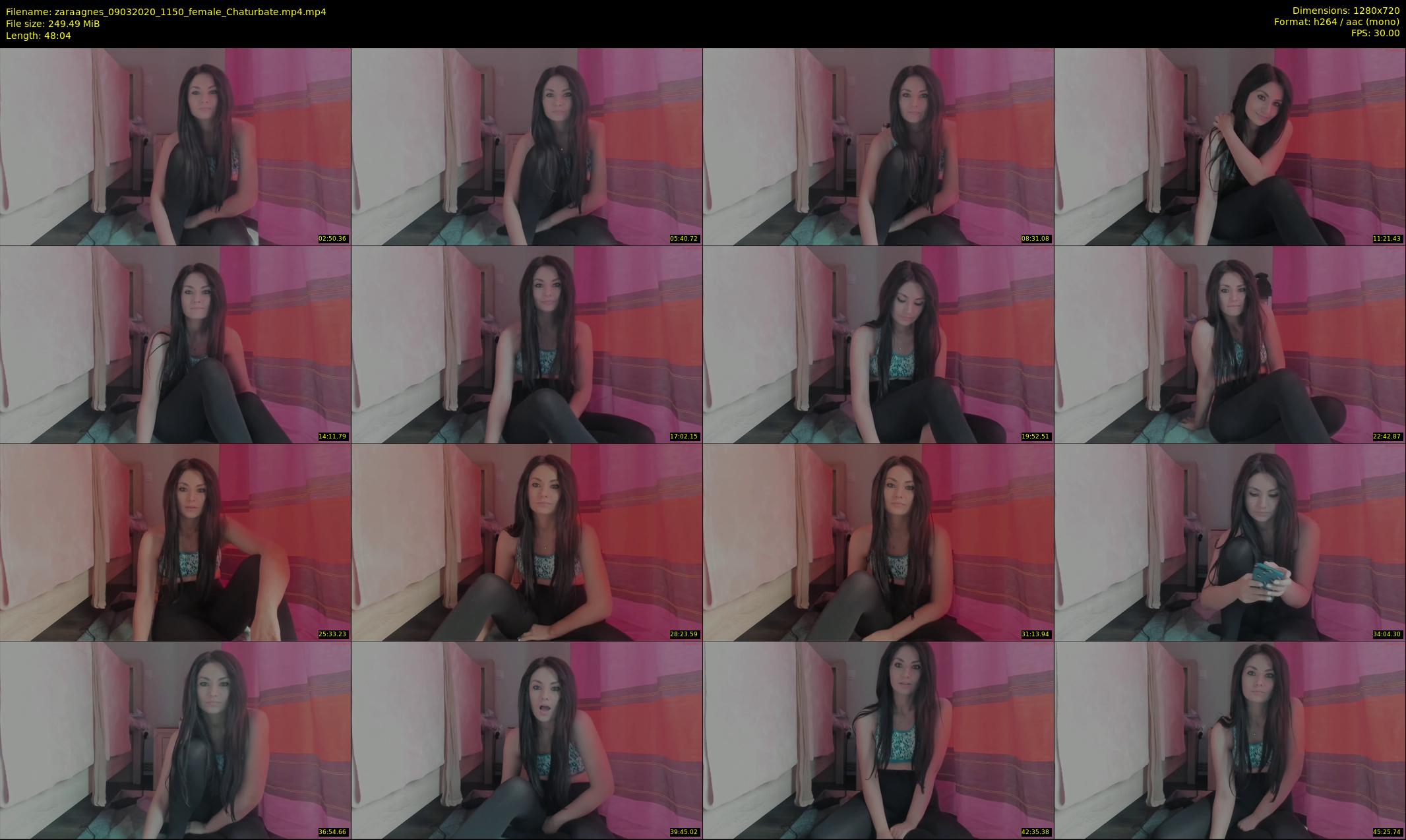 zaraagnes — 49 minute Chaturbate female cam show recording, 720p, Mar 9, 2020