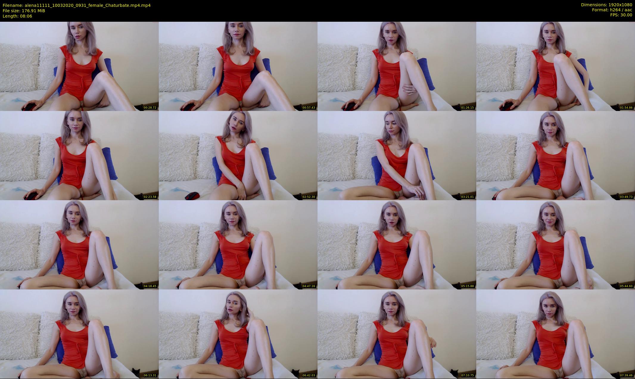 alena11111 — 9 minute Chaturbate female cam show recording, 1080p, Mar 10, 2020