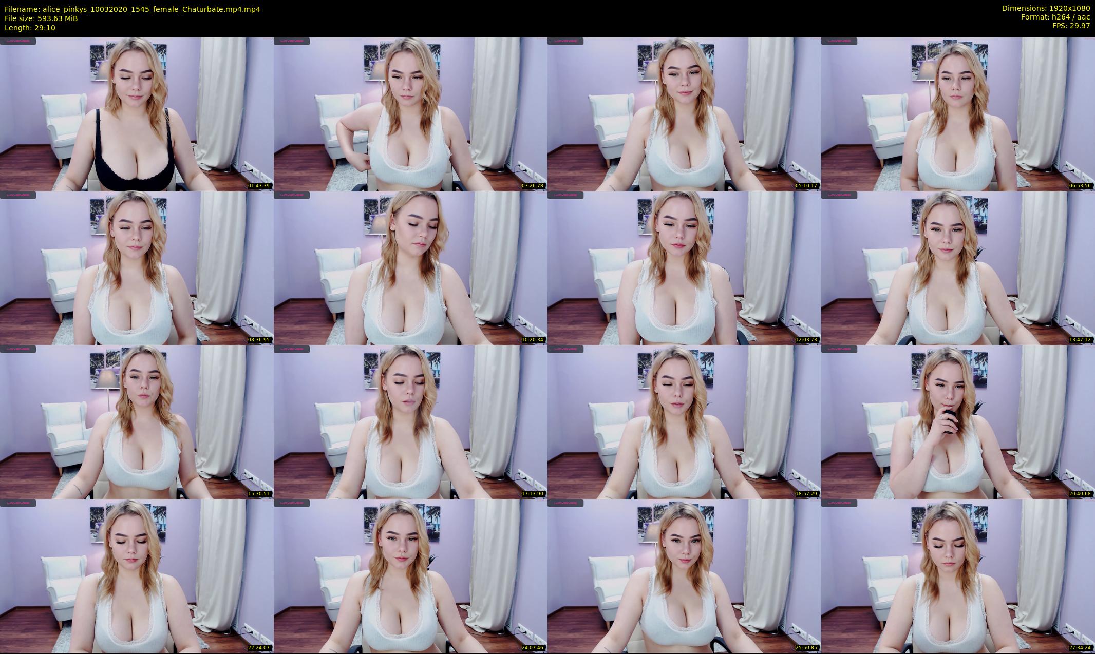 alice_pinkys — 30 minute Chaturbate female cam show recording, 1080p, Mar 10, 2020