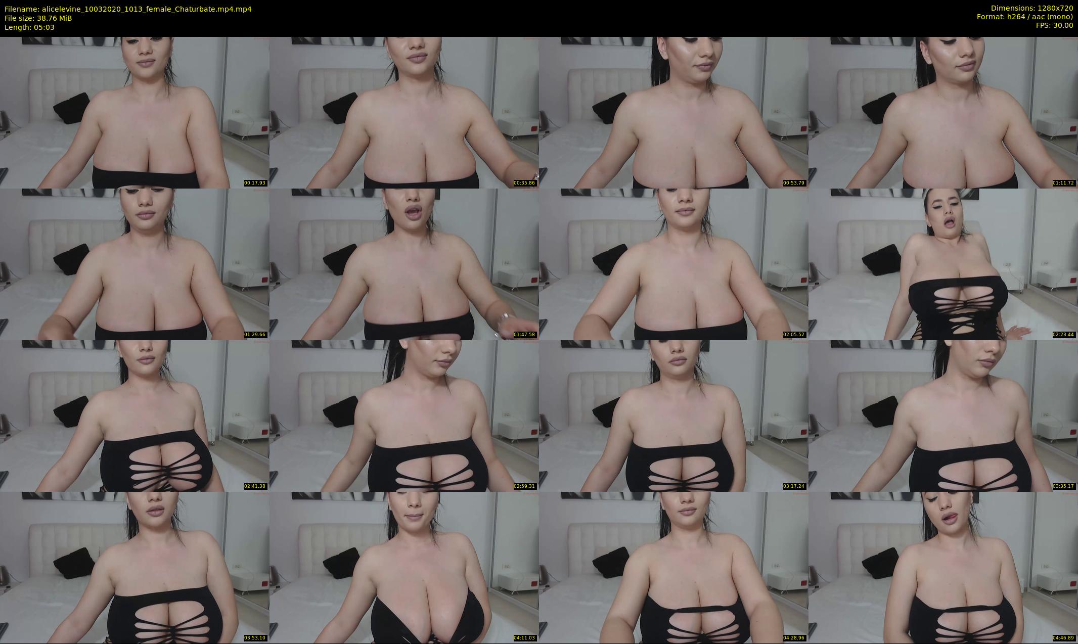 alicelevine — 6 minute Chaturbate female cam show recording, 720p, Mar 10, 2020