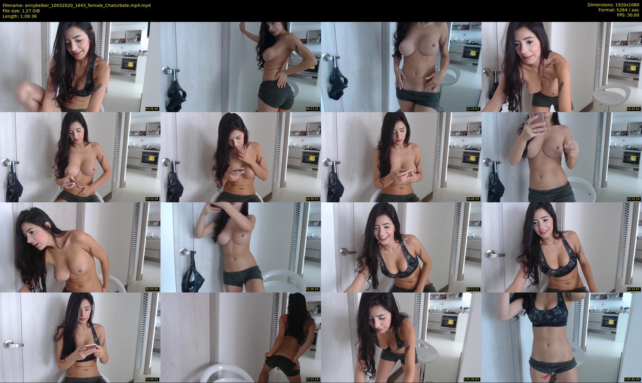 annybeiker — 70 minute Chaturbate female cam show recording, 1080p, Mar 10, 2020
