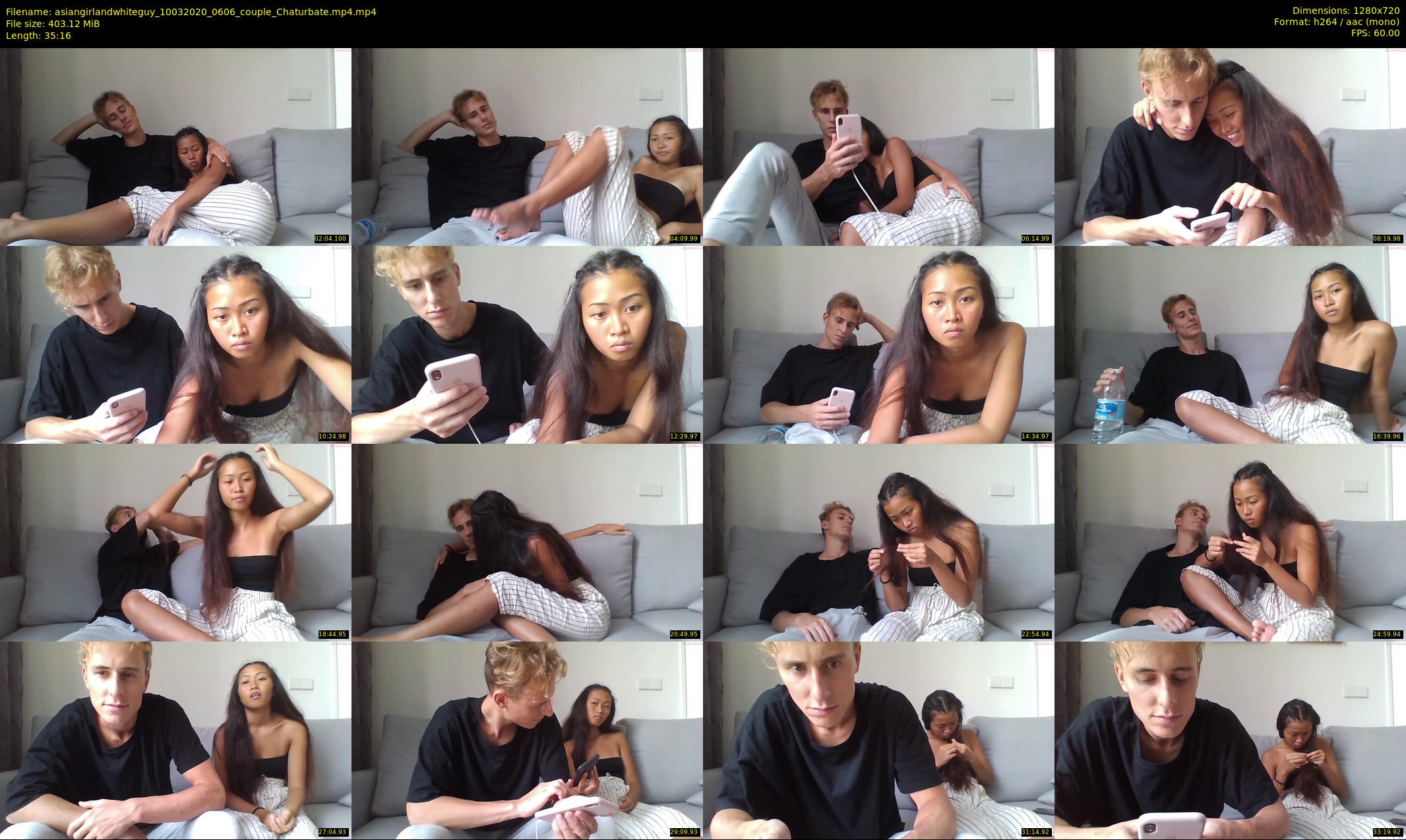 asiangirlandwhiteguy — 36 minute Chaturbate couple cam show recording, 720p, Mar 10, 2020