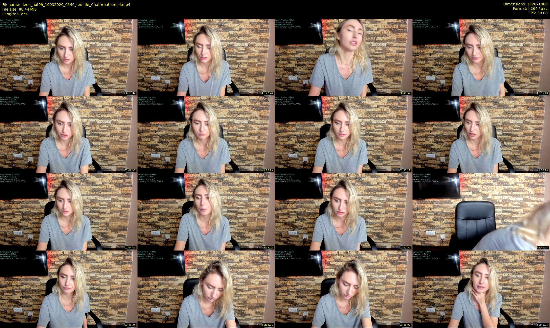 deea_hot99 — 4 minute Chaturbate female cam show recording, 1080p, Mar 10, 2020