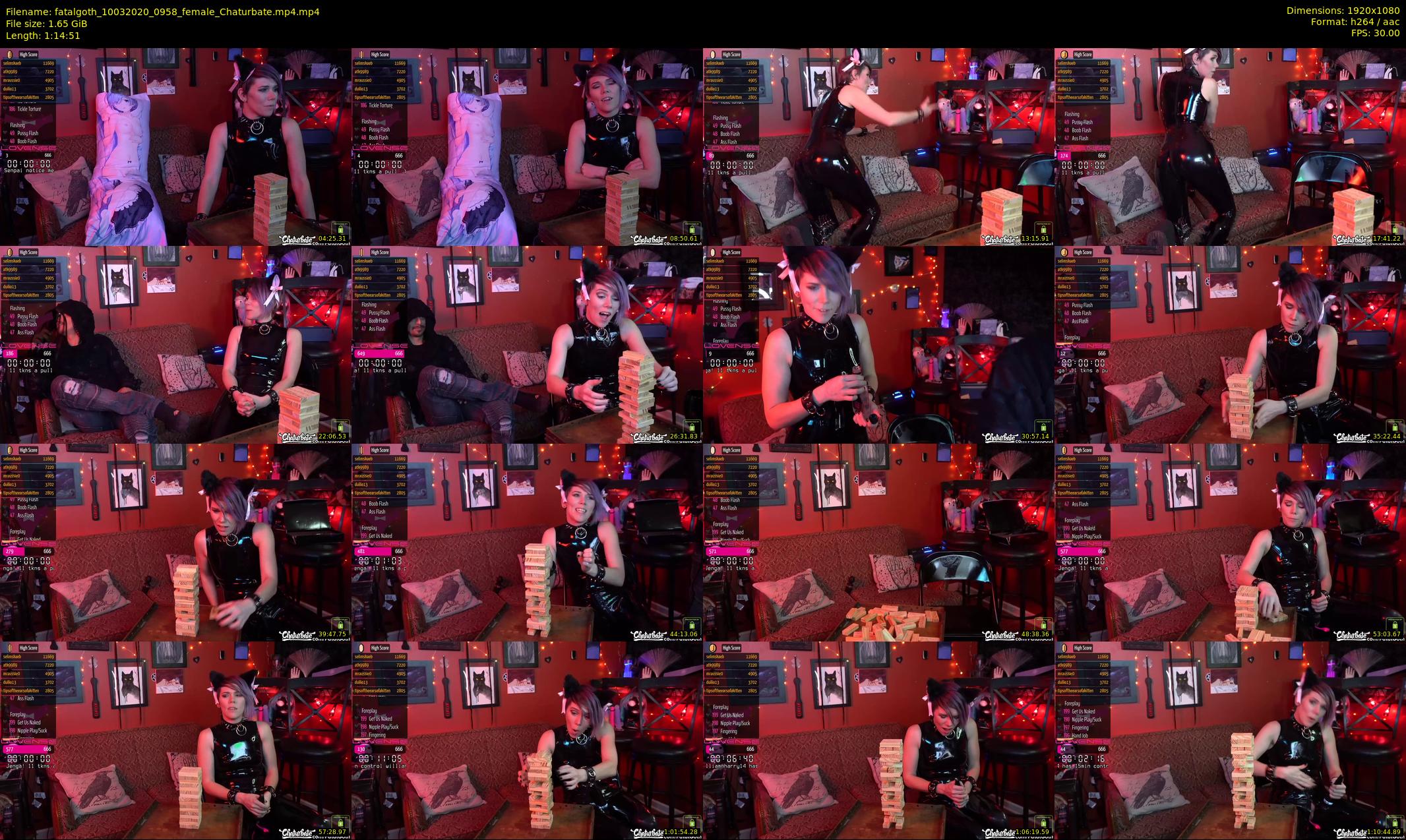 fatalgoth — 75 minute Chaturbate couple cam show recording, 1080p, Mar 10, 2020