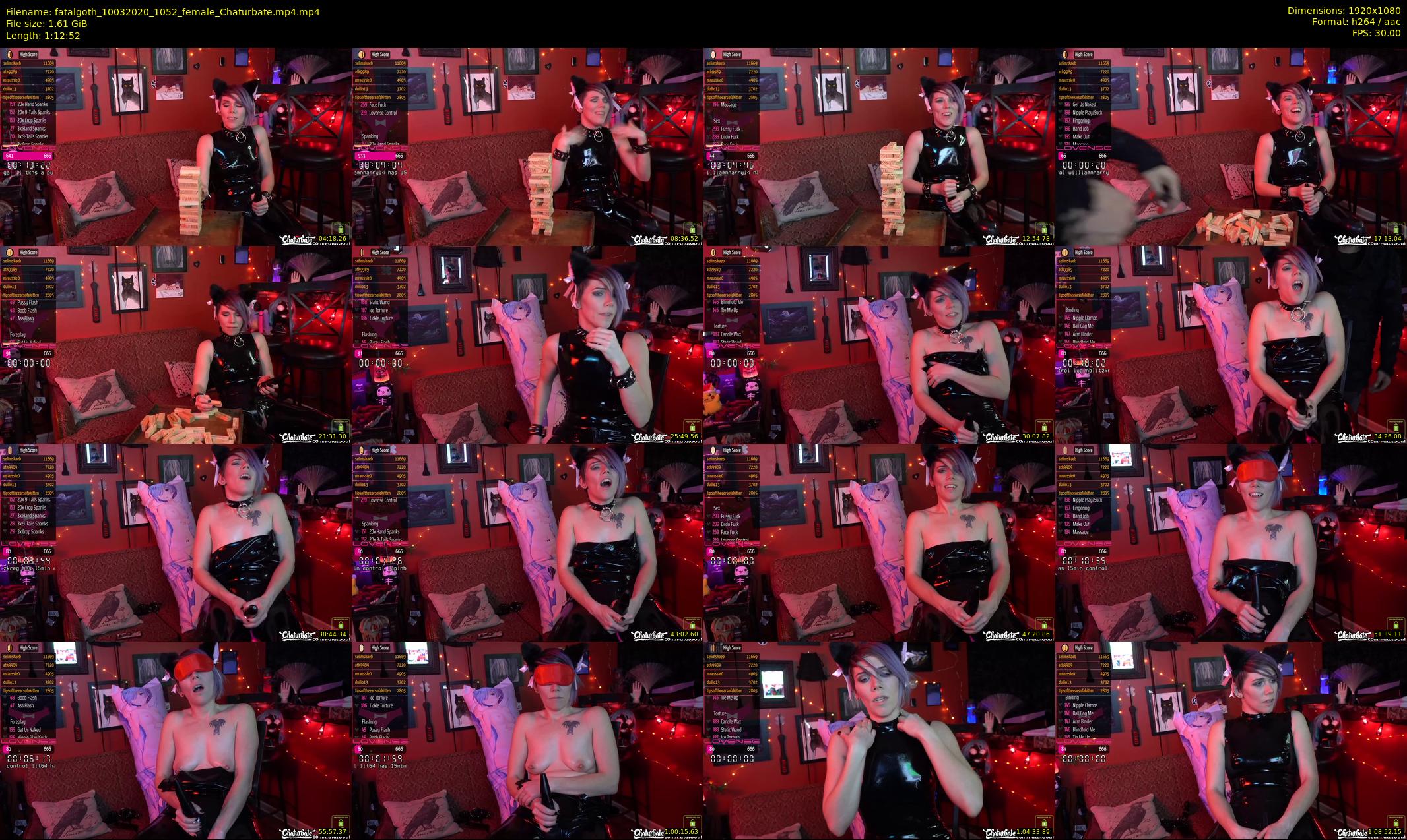 fatalgoth — 73 minute Chaturbate couple cam show recording, 1080p, Mar 10, 2020