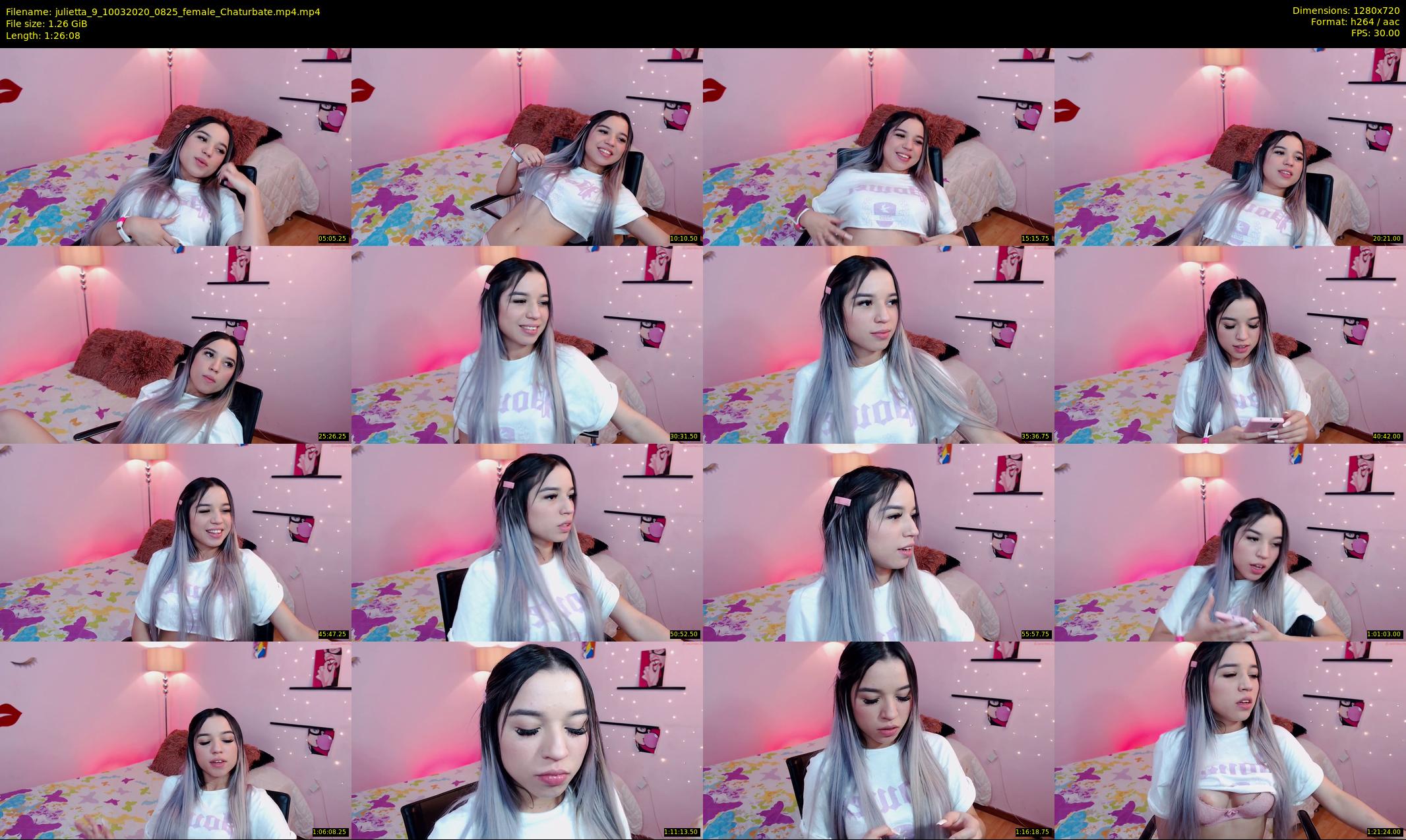 julietta_9 — 87 minute Chaturbate female cam show recording, 720p, Mar 10, 2020