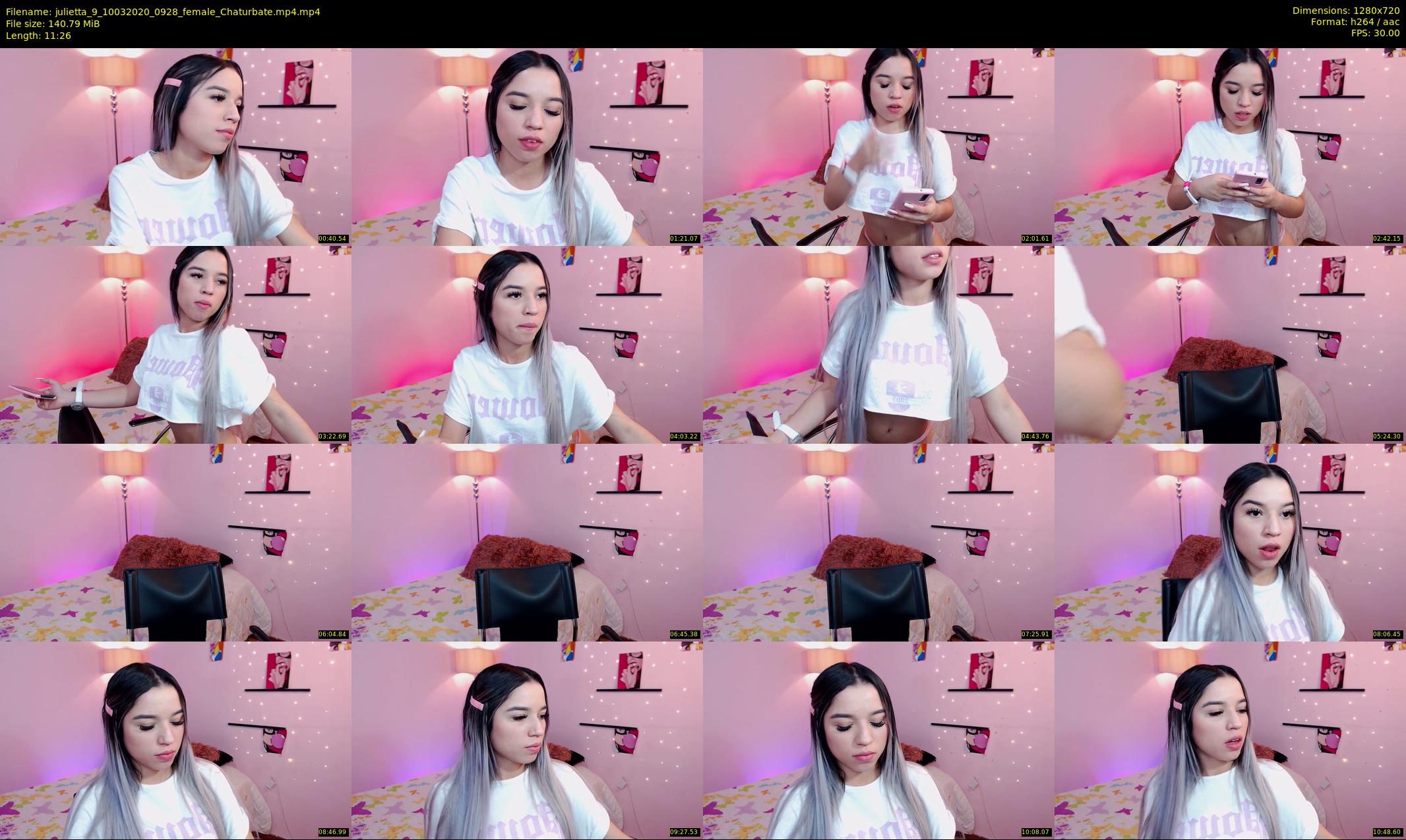 julietta_9 — 12 minute Chaturbate female cam show recording, 720p, Mar 10, 2020