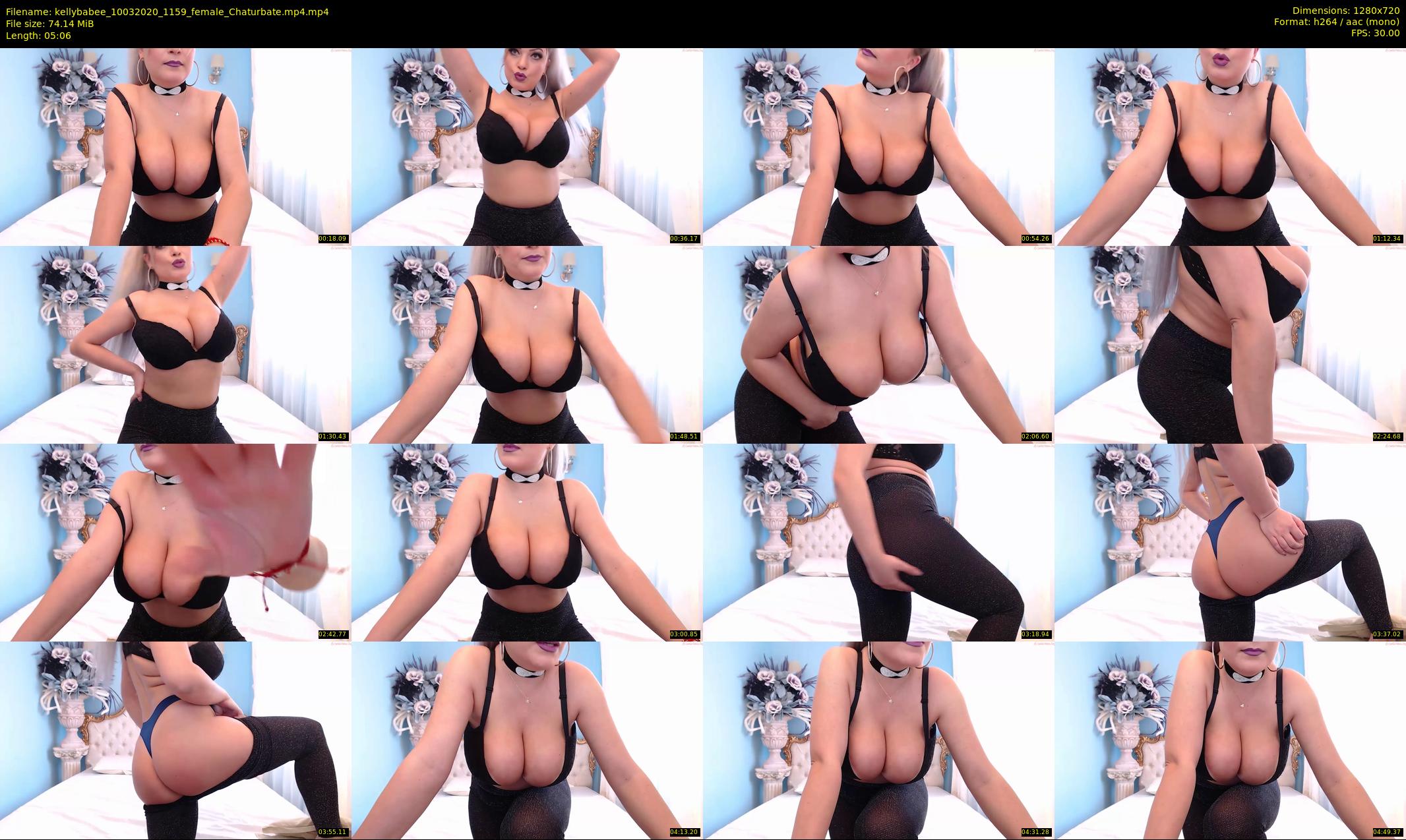 kellybabee — 6 minute Chaturbate female cam show recording, 720p, Mar 10, 2020