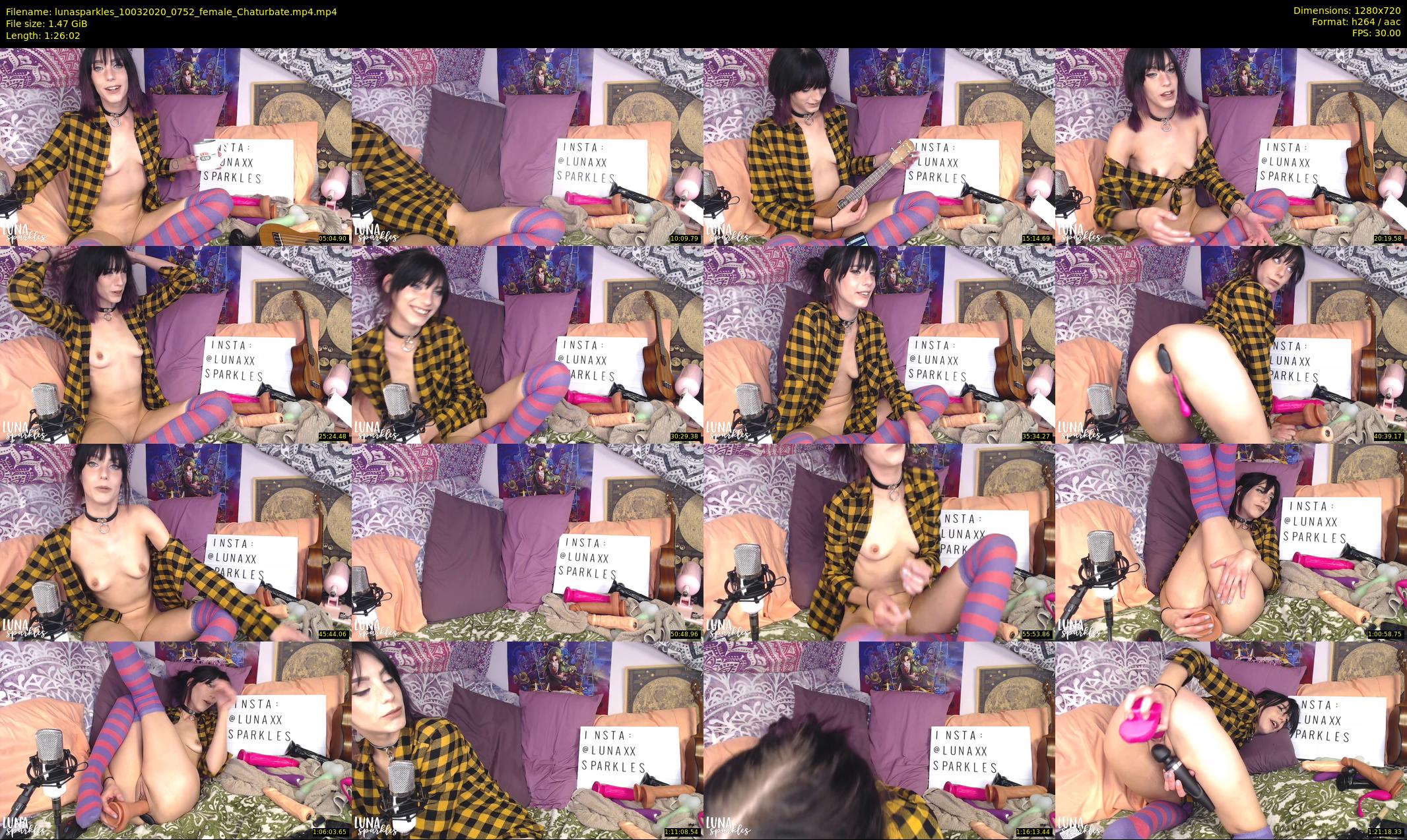 lunasparkles — 87 minute Chaturbate female cam show recording, 720p, Mar 10, 2020