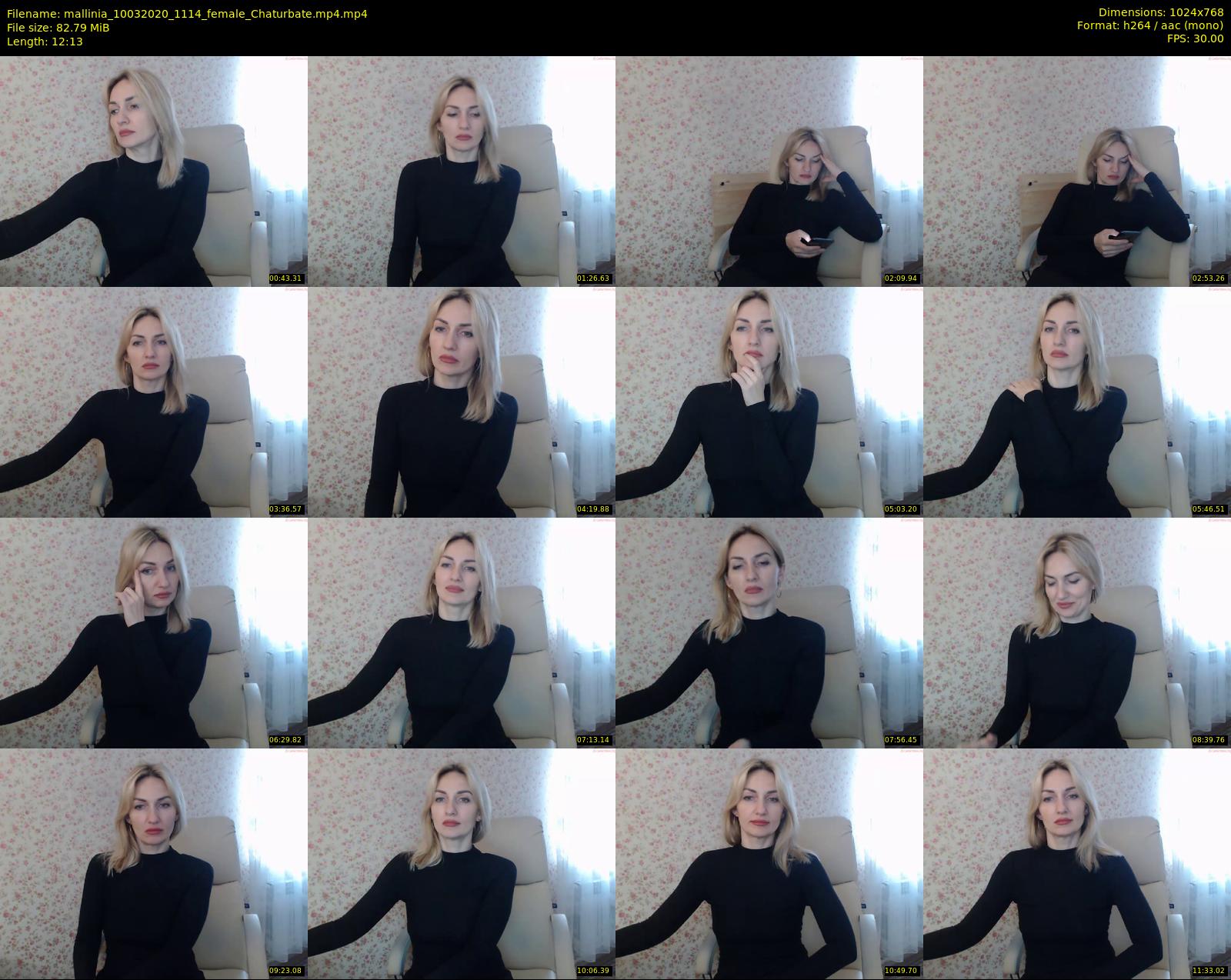 mallinia — 13 minute Chaturbate female cam show recording, 720p, Mar 10, 2020