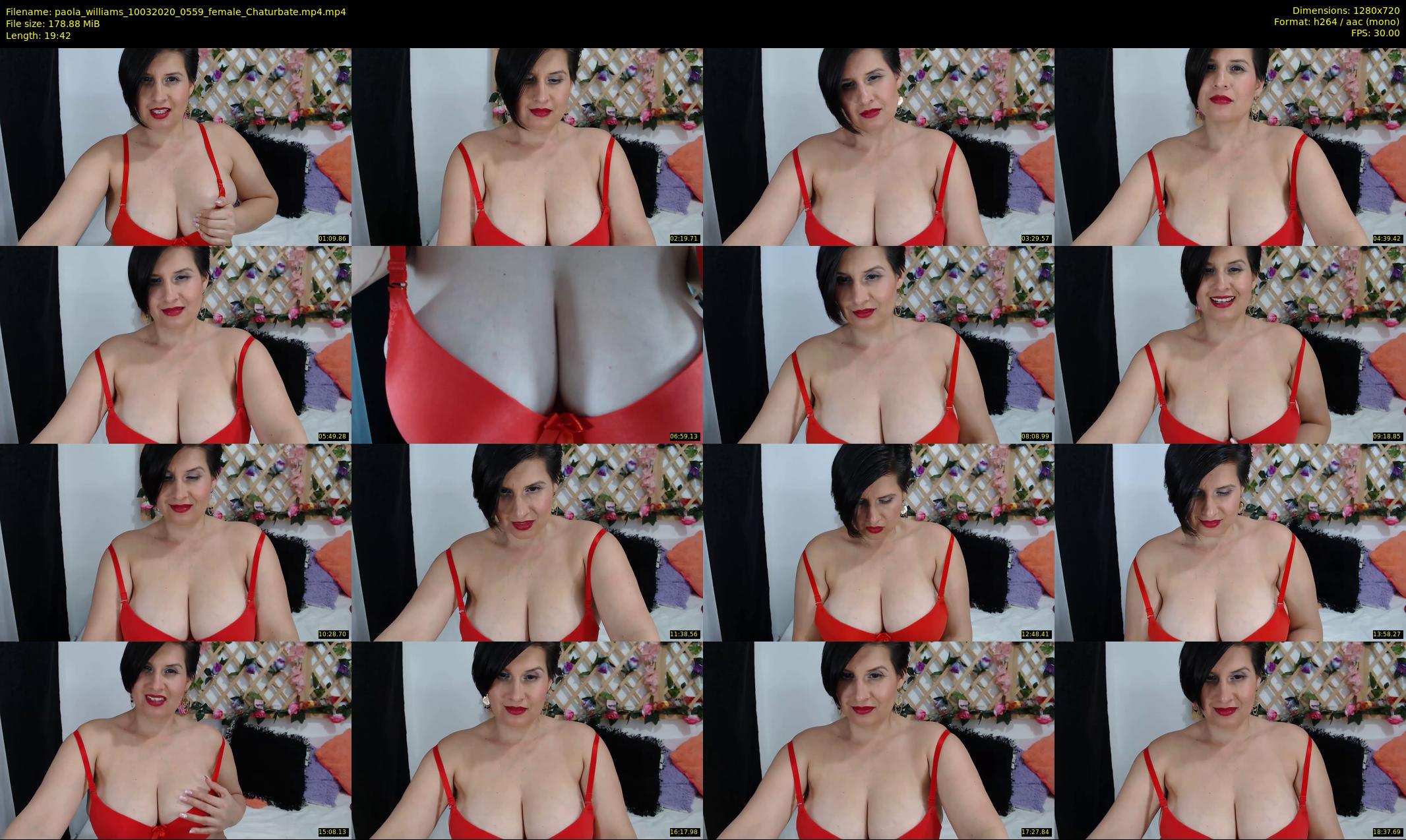 paola_williams — 20 minute Chaturbate female cam show recording, 720p, Mar 10, 2020
