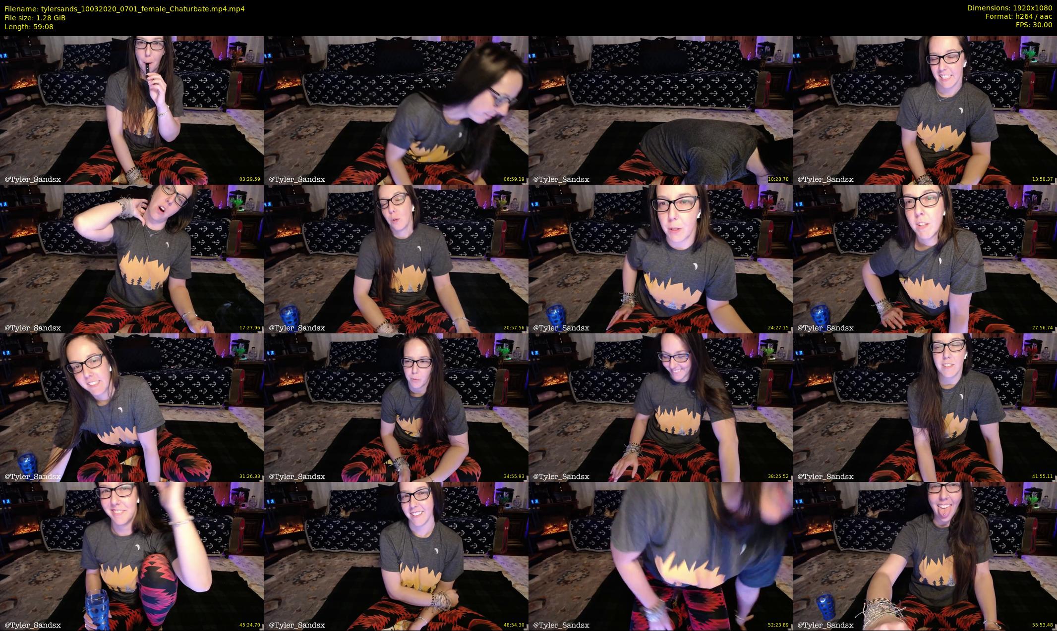 tylersands — 60 minute Chaturbate female cam show recording, 1080p, Mar 10, 2020