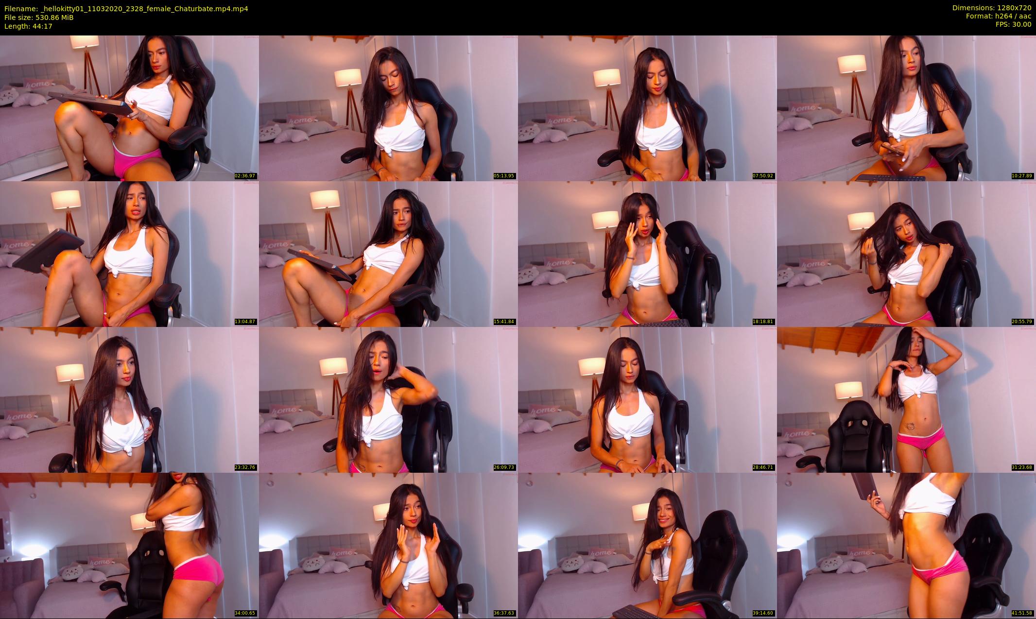 _hellokitty01 — 45 minute Chaturbate female cam show recording, 720p, Mar 11, 2020