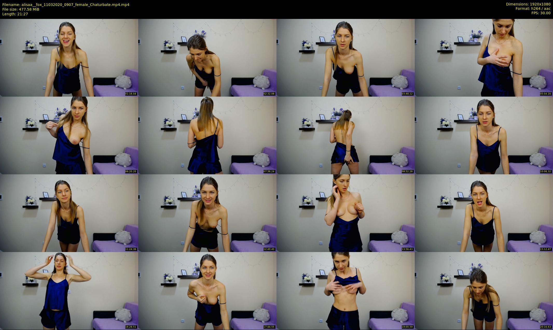 alisaa__fox — 22 minute Chaturbate female cam show recording, 1080p, Mar 11, 2020