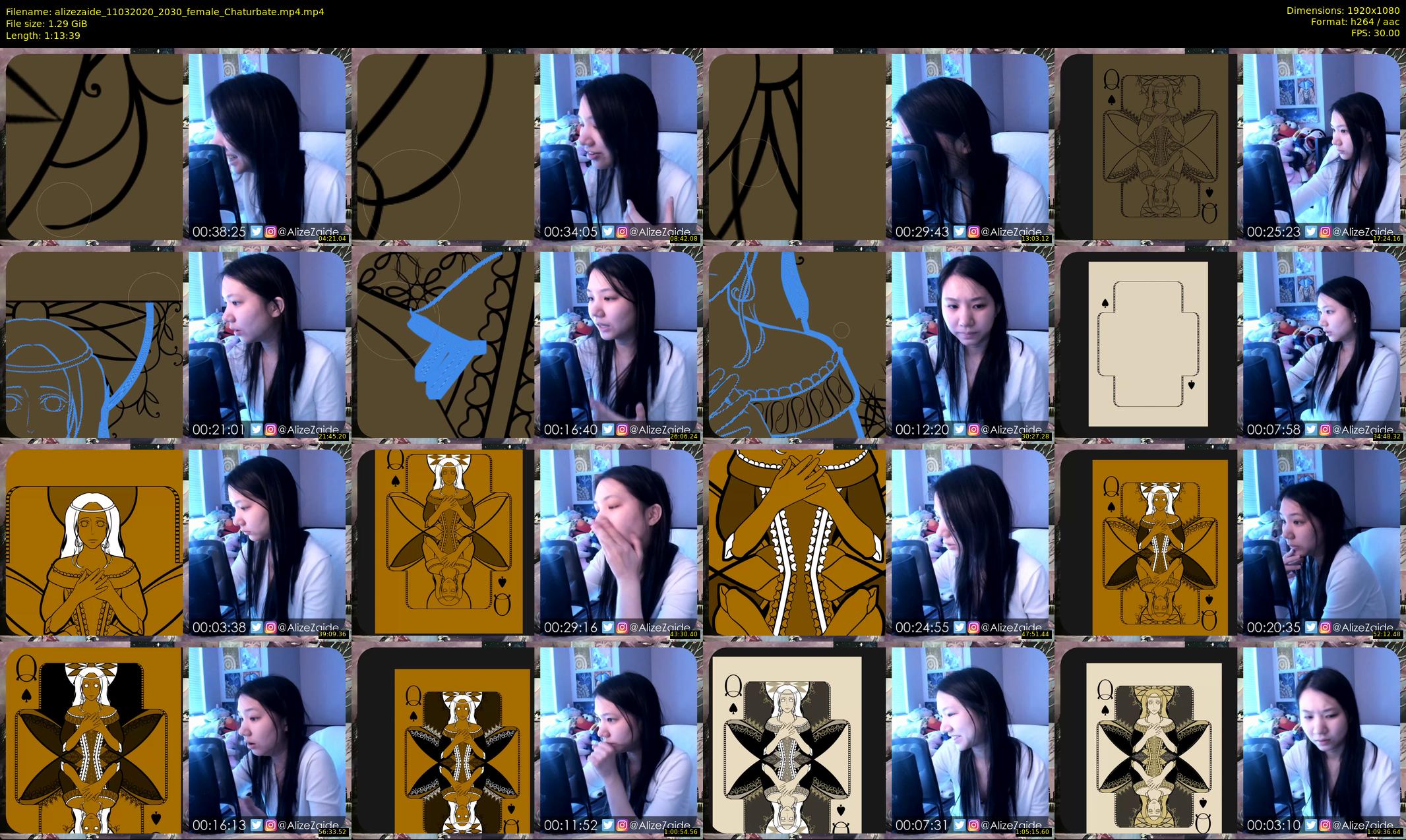 alizezaide — 74 minute Chaturbate female cam show recording, 1080p, Mar 11, 2020