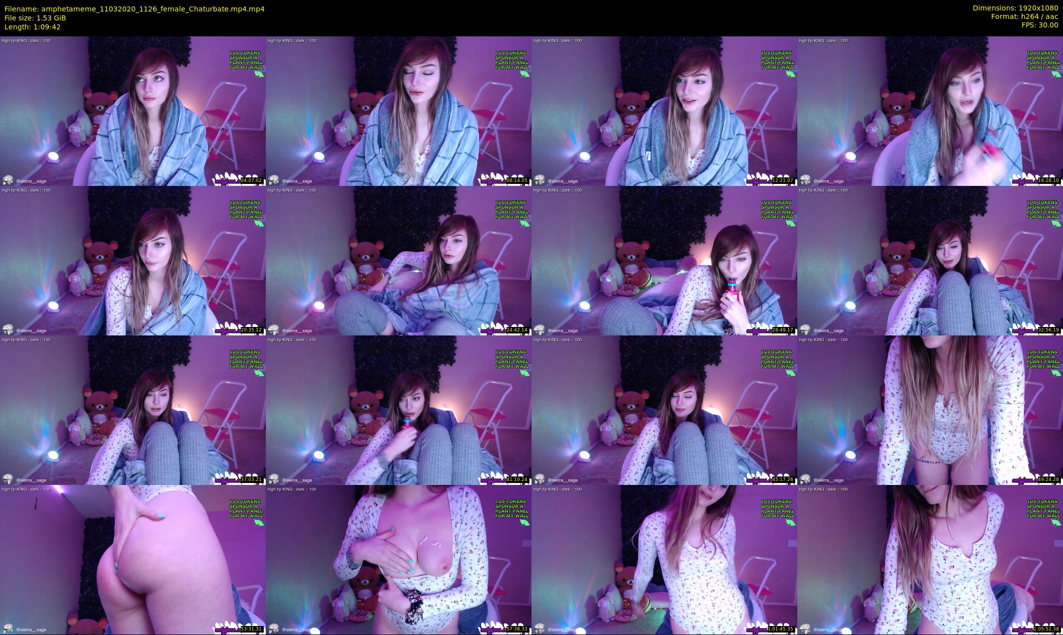 amphetameme — 70 minute Chaturbate female cam show recording, 1080p, Mar 11, 2020