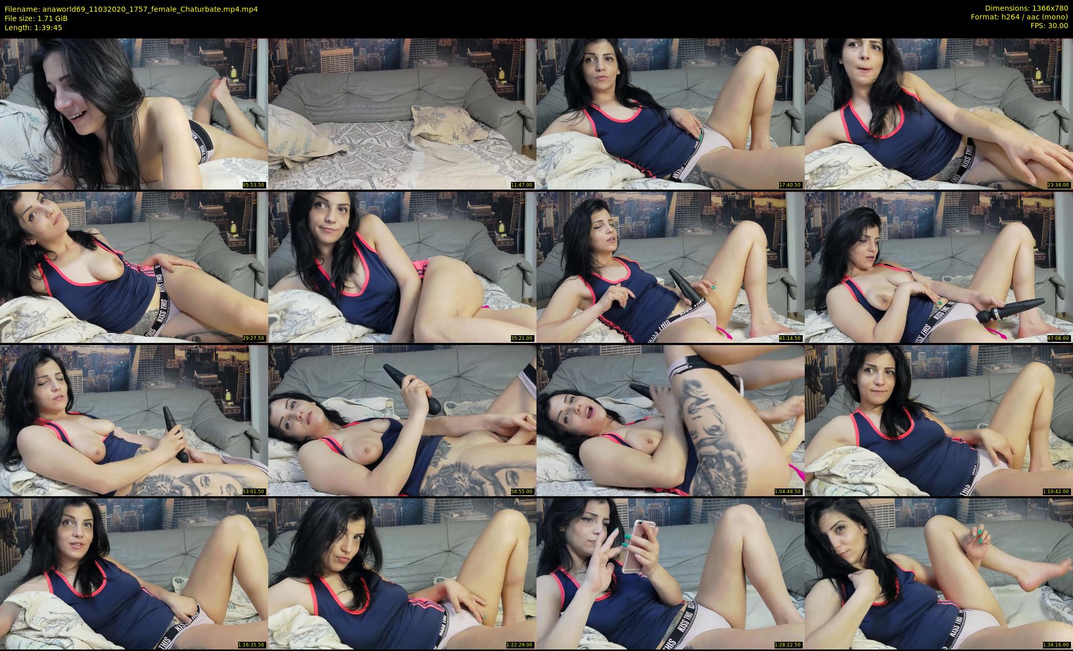 anaworld69 — 100 minute Chaturbate female cam show recording, 720p, Mar 11, 2020