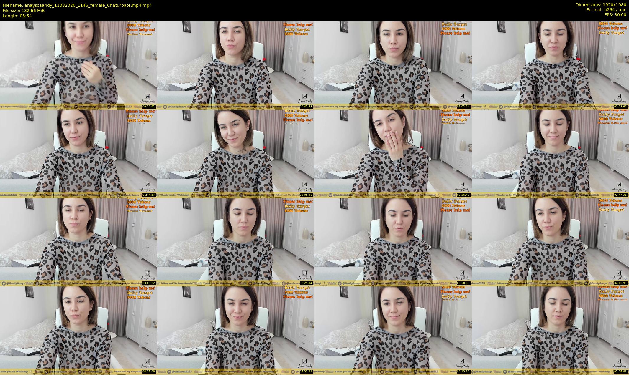 anayscaandy — 6 minute Chaturbate female cam show recording, 1080p, Mar 11, 2020