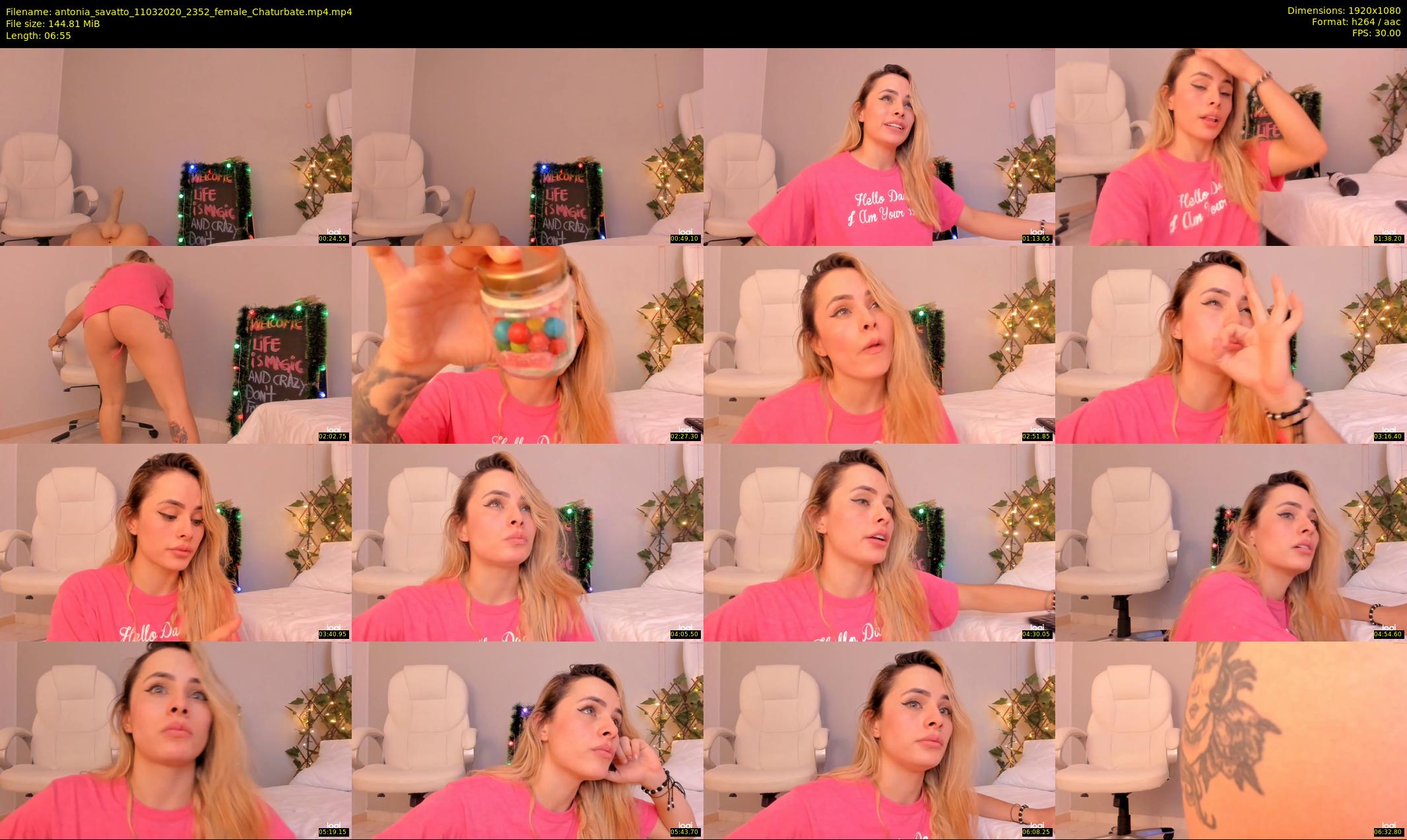 antonia_savatto — 7 minute Chaturbate female cam show recording, 1080p, Mar 11, 2020
