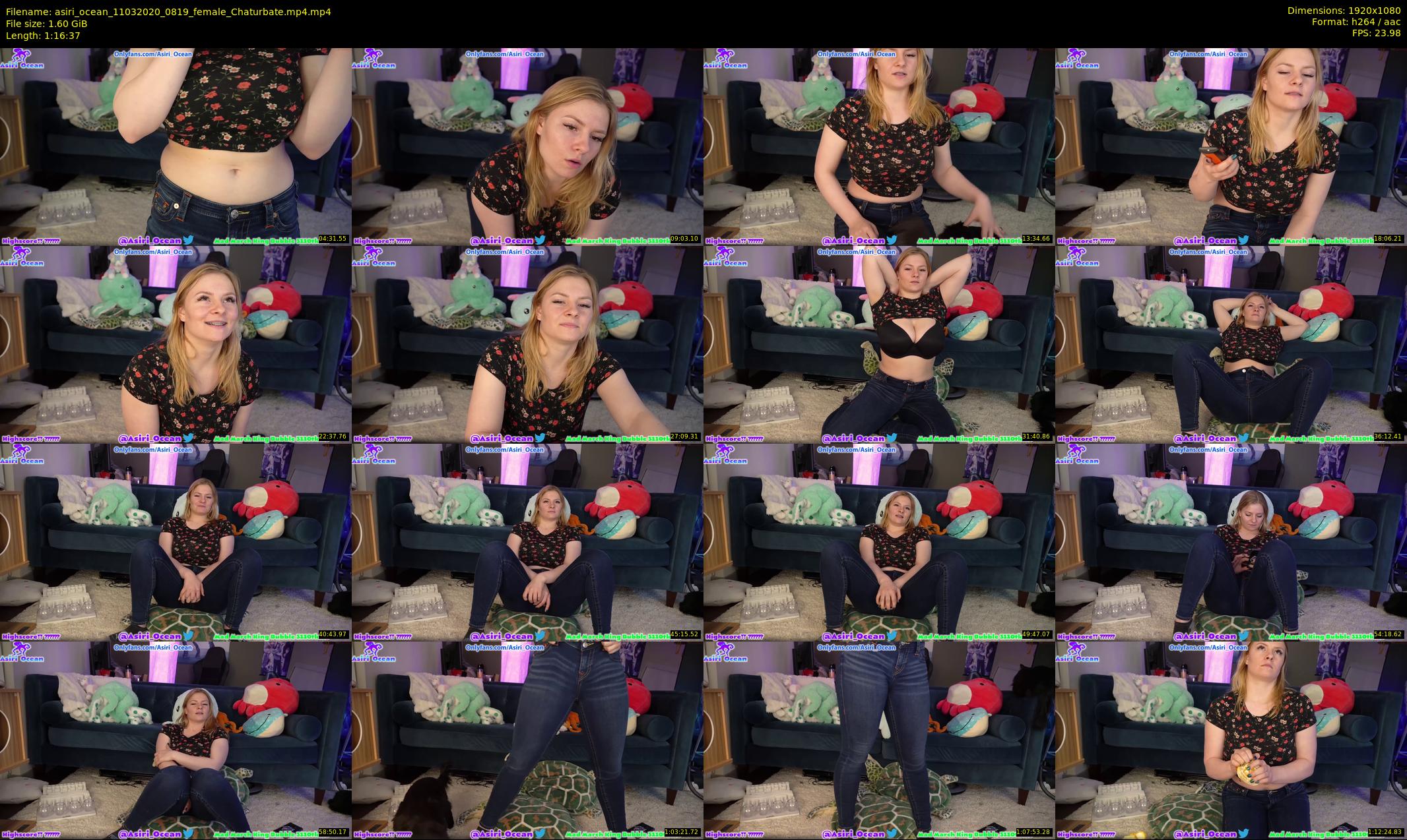 asiri_ocean — 77 minute Chaturbate female cam show recording, 1080p, Mar 11, 2020