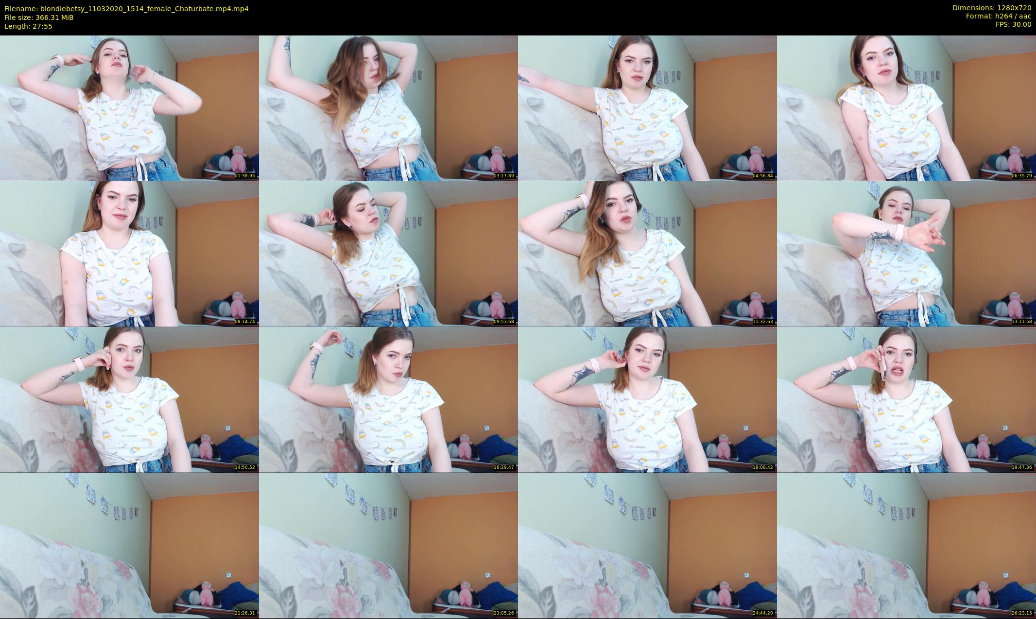 blondiebetsy — 28 minute Chaturbate female cam show recording, 720p, Mar 11, 2020