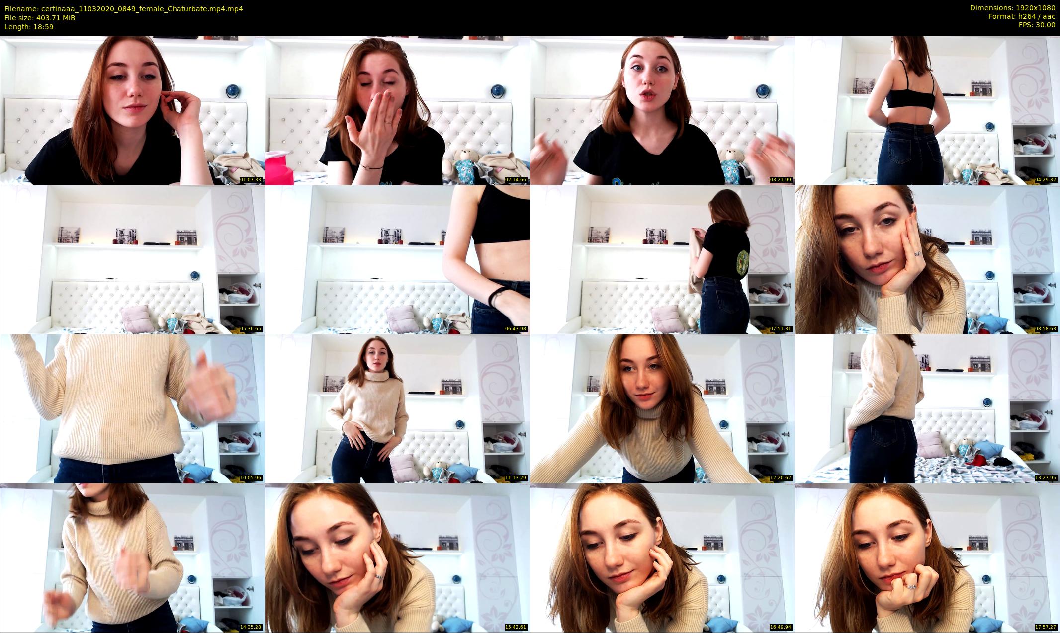 certinaaa — 19 minute Chaturbate female cam show recording, 1080p, Mar 11, 2020