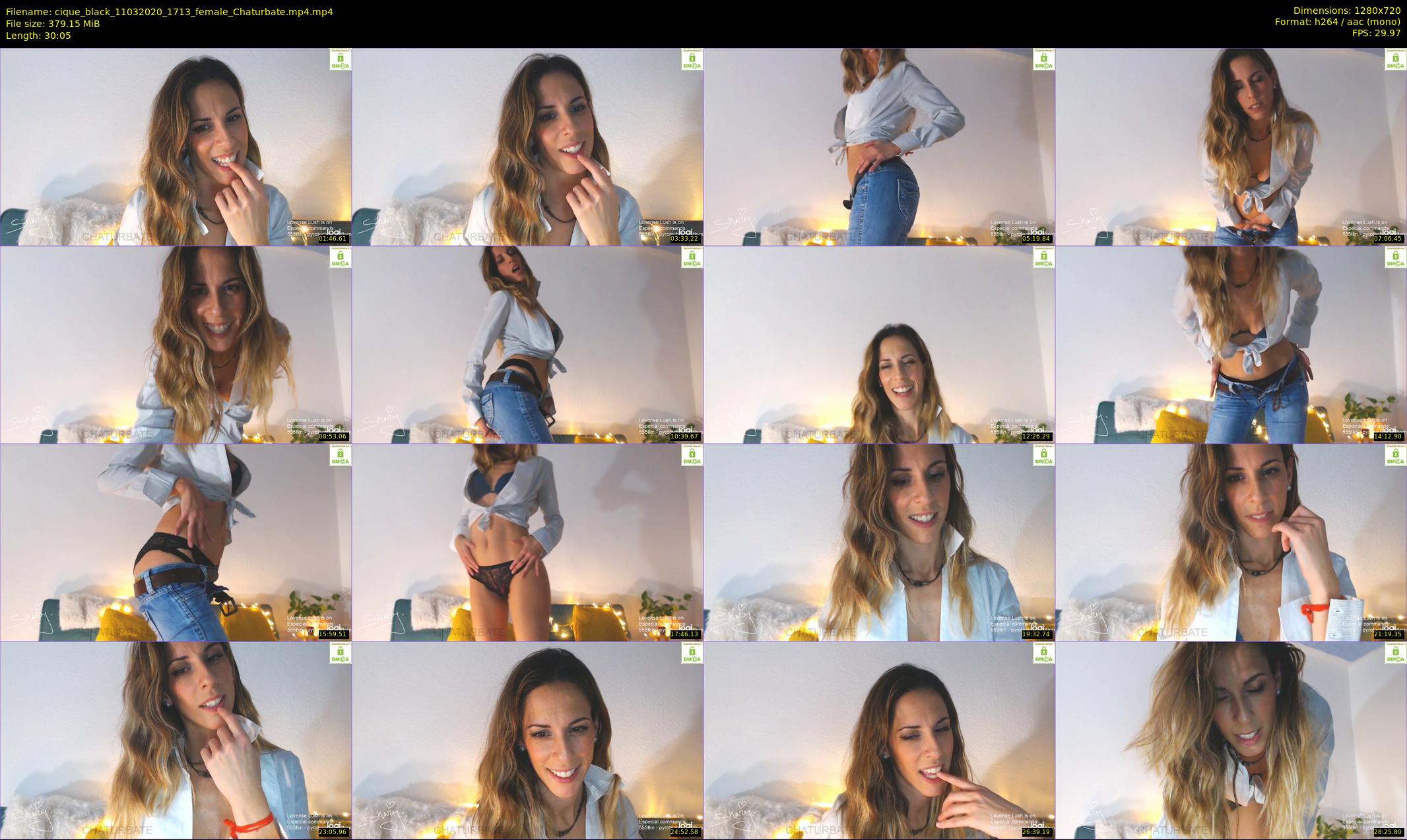 cique_black — 31 minute Chaturbate female cam show recording, 720p, Mar 11, 2020
