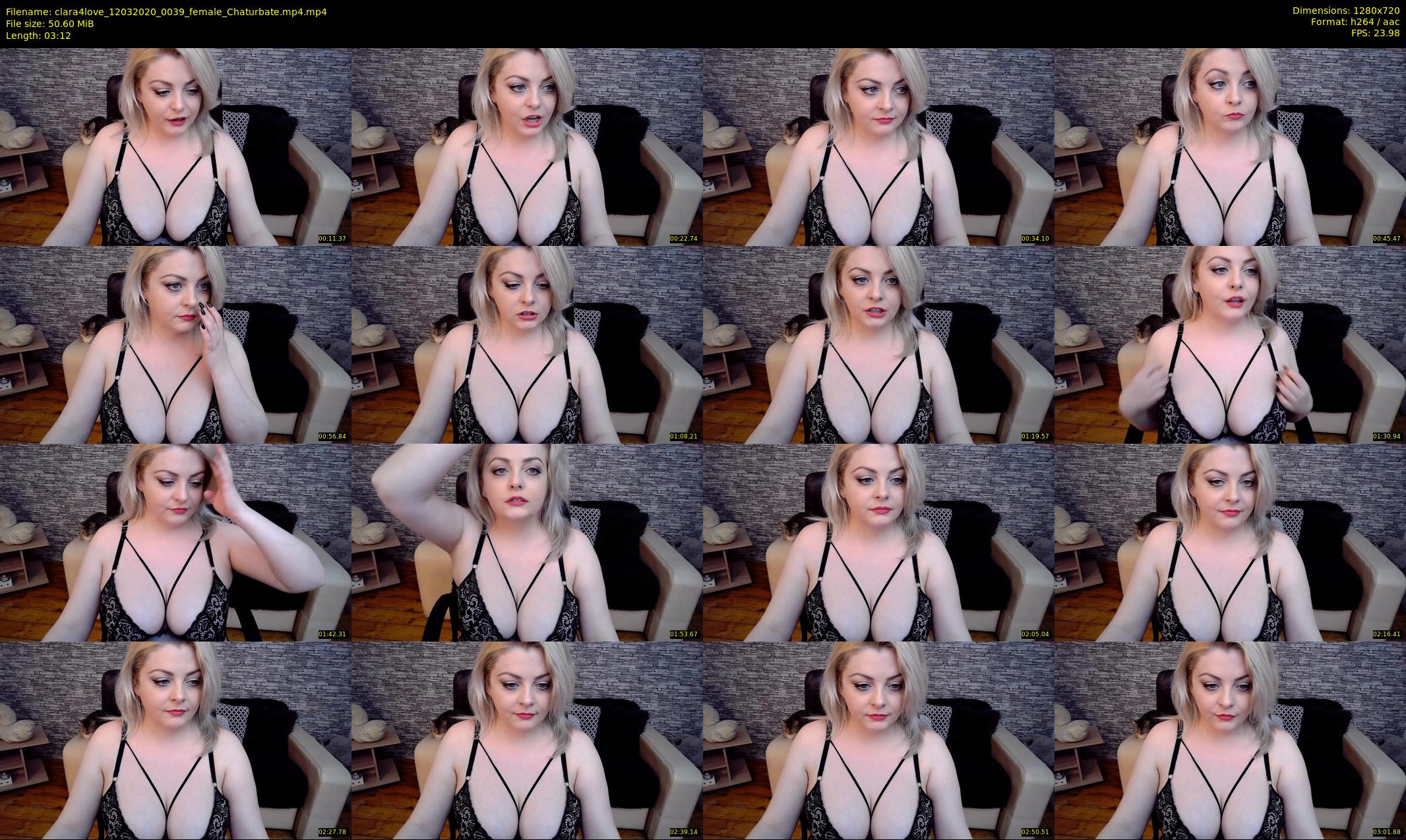 clara4love — 4 minute Chaturbate female cam show recording, 720p, Mar 12, 2020