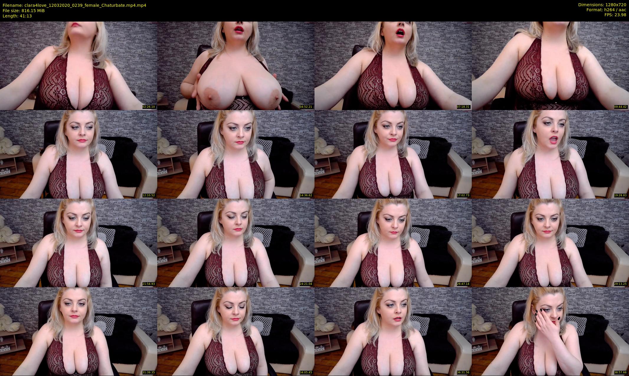 clara4love — 42 minute Chaturbate female cam show recording, 720p, Mar 12, 2020