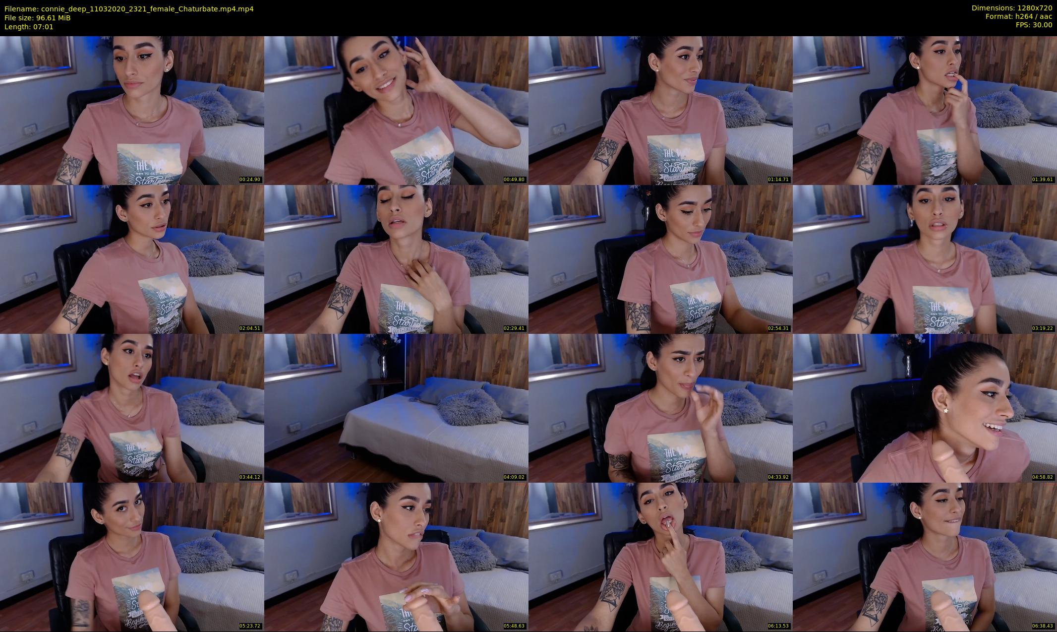 connie_deep — 8 minute Chaturbate female cam show recording, 720p, Mar 11, 2020