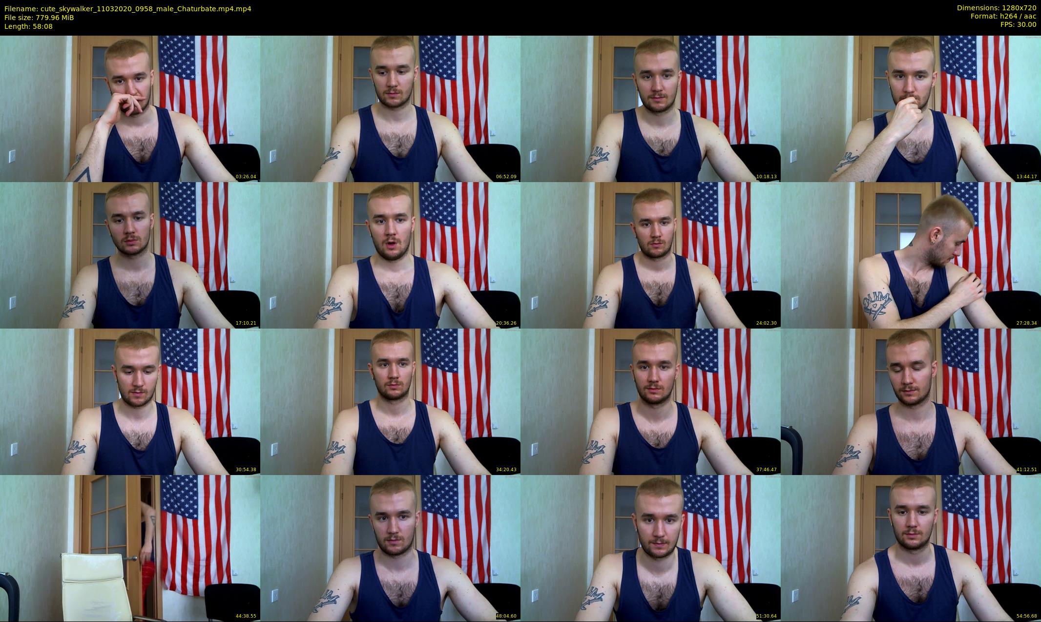 cute_skywalker — 59 minute Chaturbate male cam show recording, 720p, Mar 11, 2020