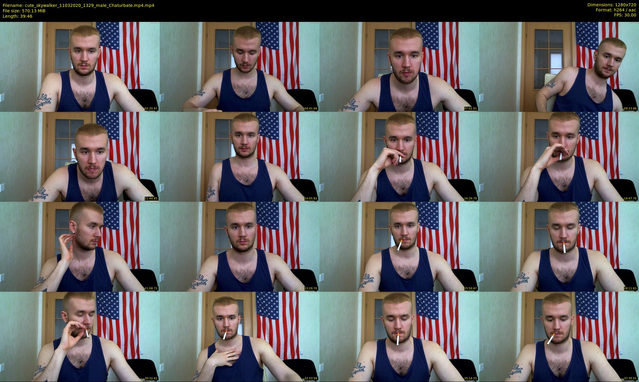 cute_skywalker — 40 minute Chaturbate male cam show recording, 720p, Mar 11, 2020
