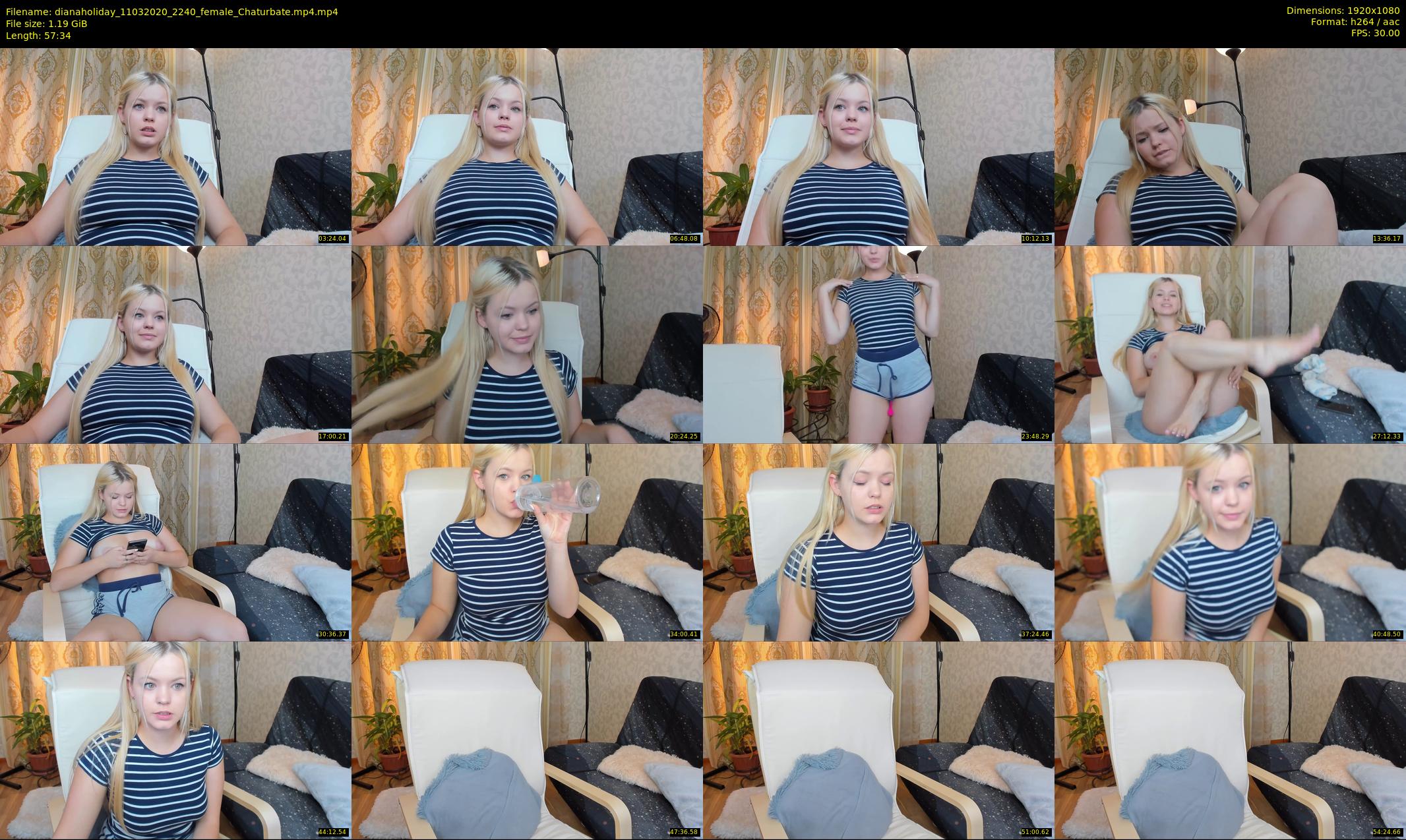 dianaholiday — 58 minute Chaturbate female cam show recording, 1080p, Mar 11, 2020