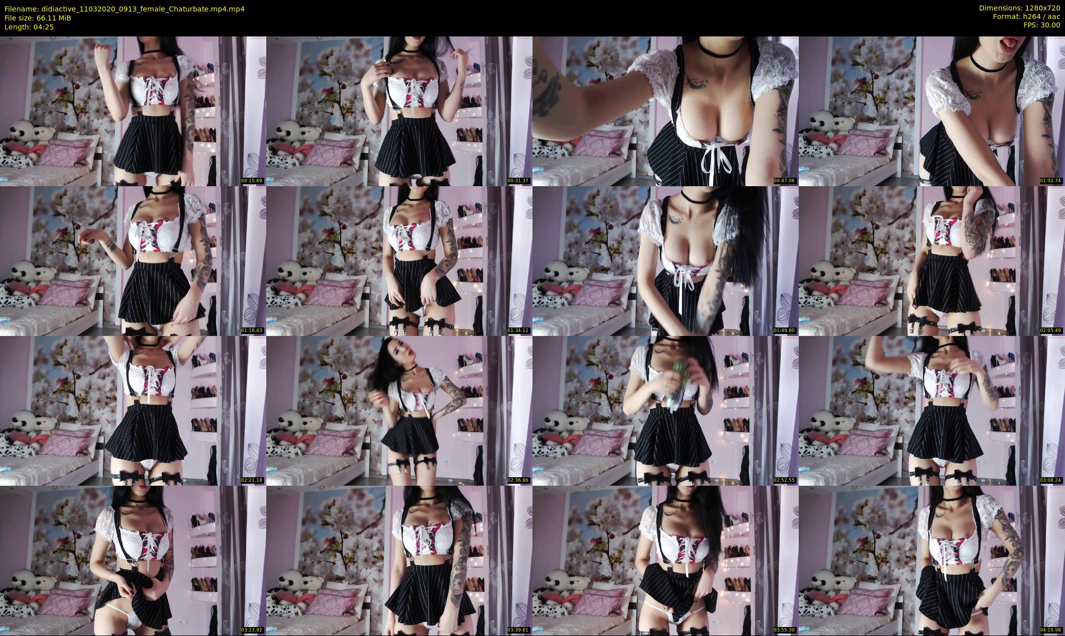 didiactive — 5 minute Chaturbate female cam show recording, 720p, Mar 11, 2020