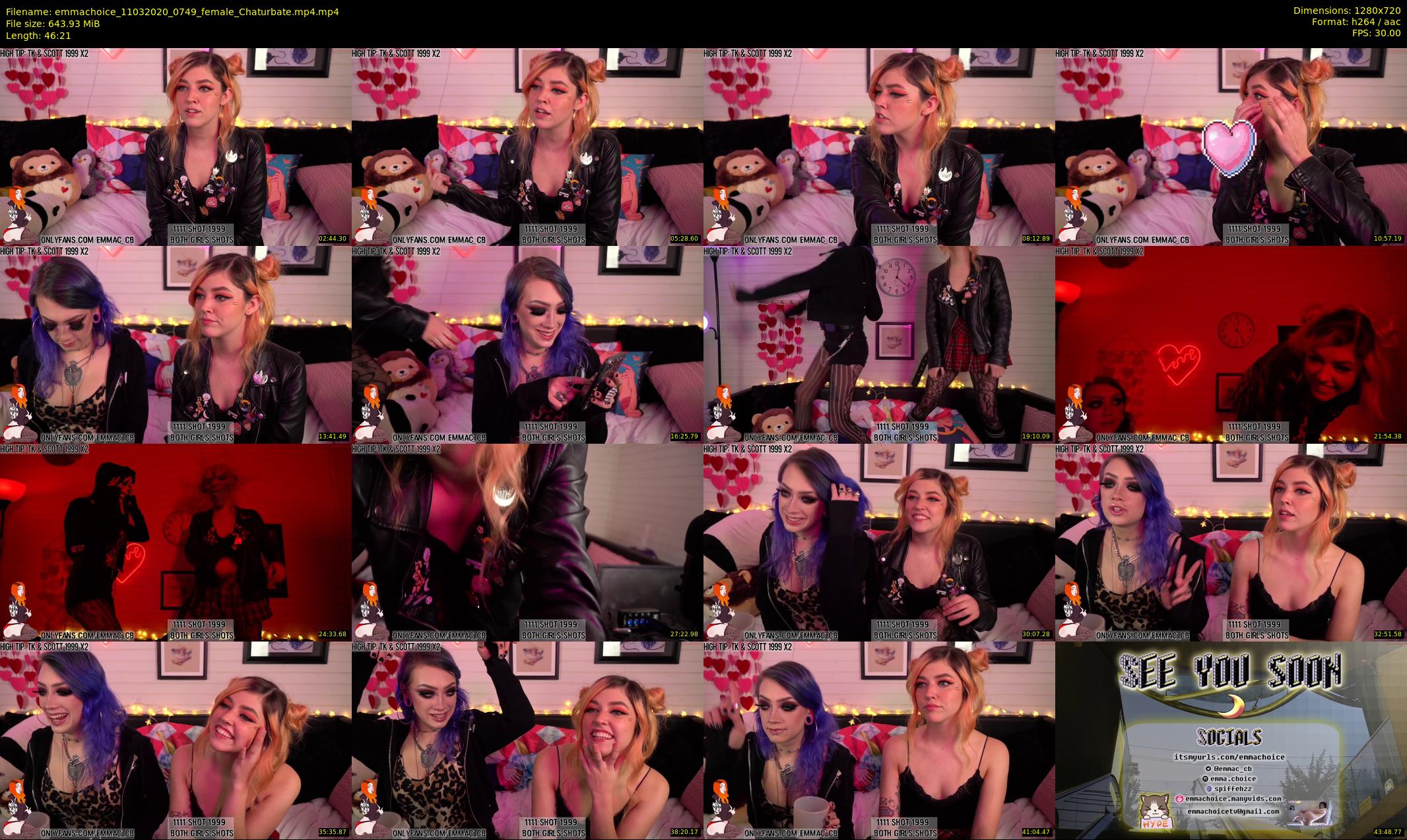 emmachoice — 47 minute Chaturbate female cam show recording, 720p, Mar 11, 2020