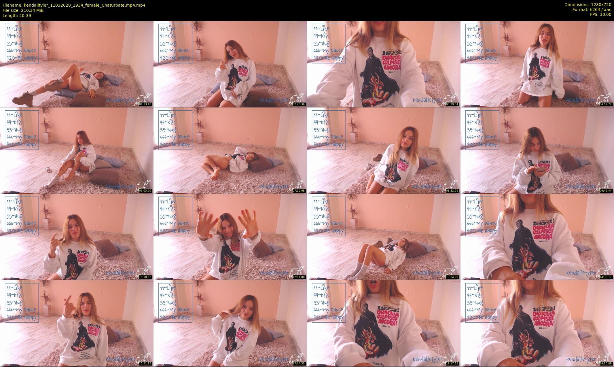 kendalltyler — 21 minute Chaturbate female cam show recording, 720p, Mar 11, 2020