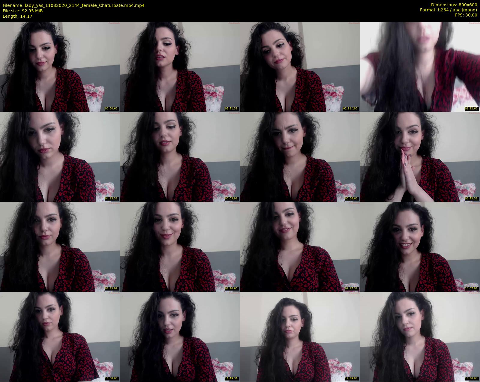 lady_yas — 15 minute Chaturbate female cam show recording, 480p, Mar 11, 2020